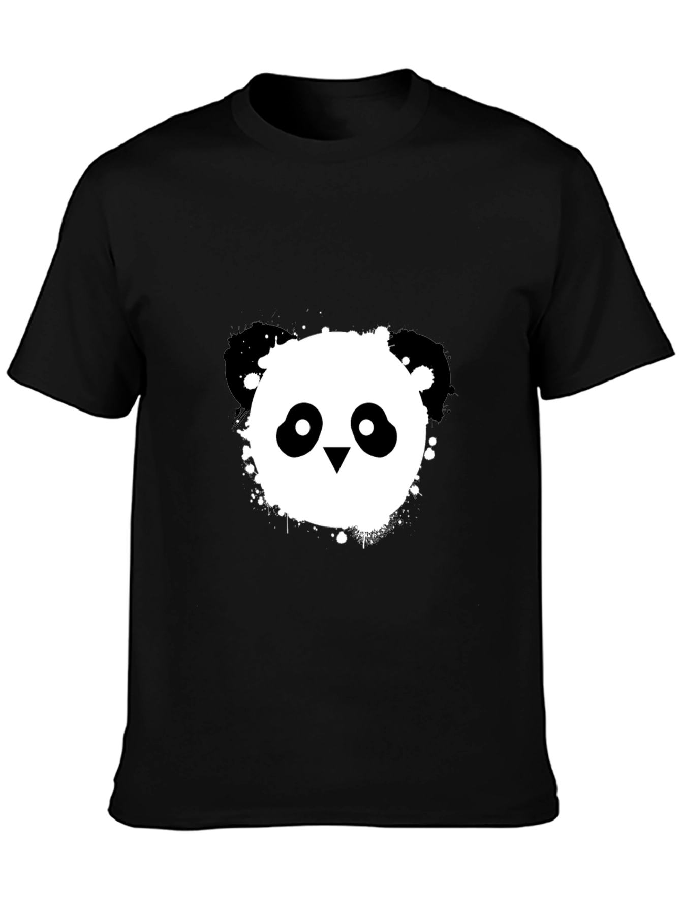 Cool Panda Graphic Black T-Shirt