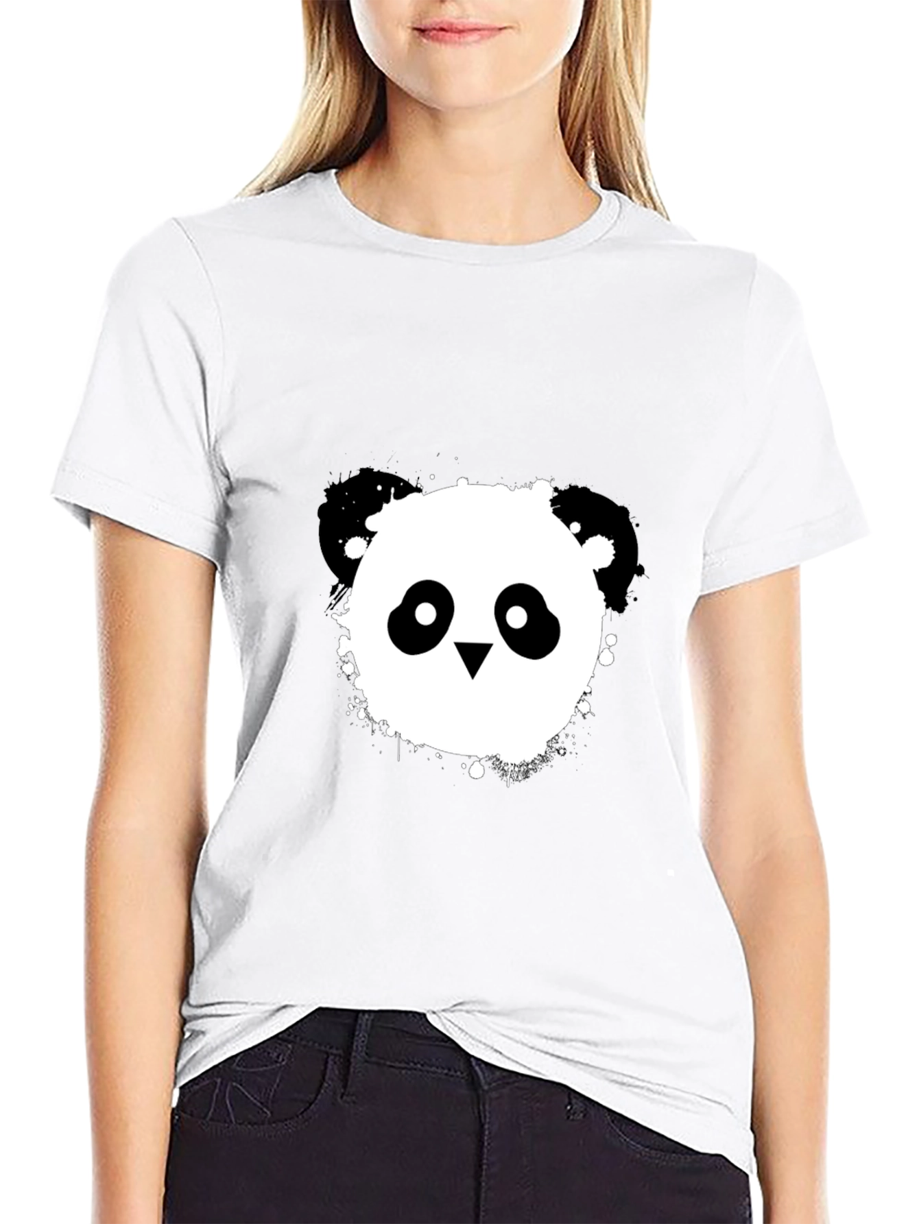 Cool Panda Graphic Black T-Shirt