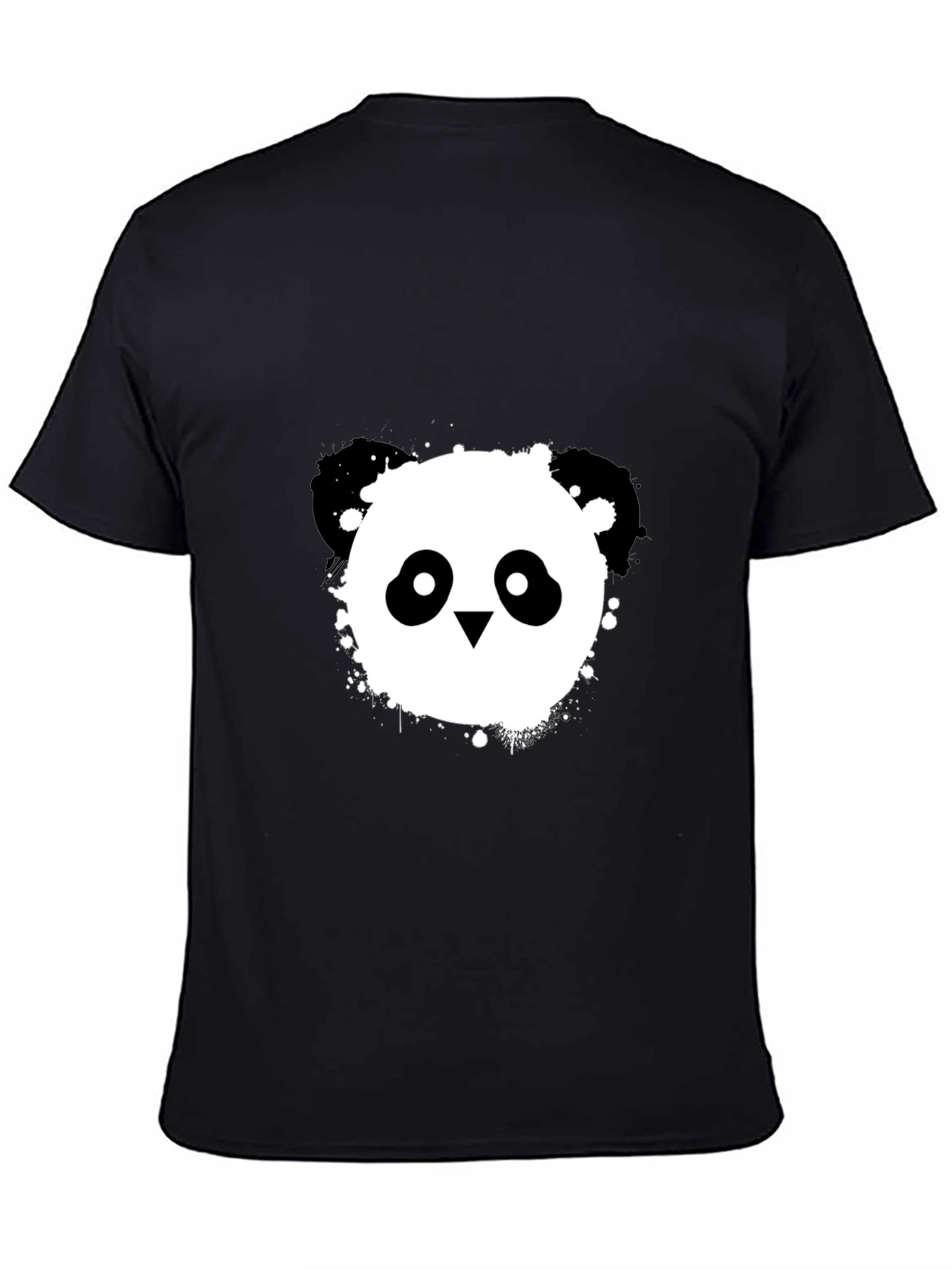 Cool Panda Graphic Black T-Shirt