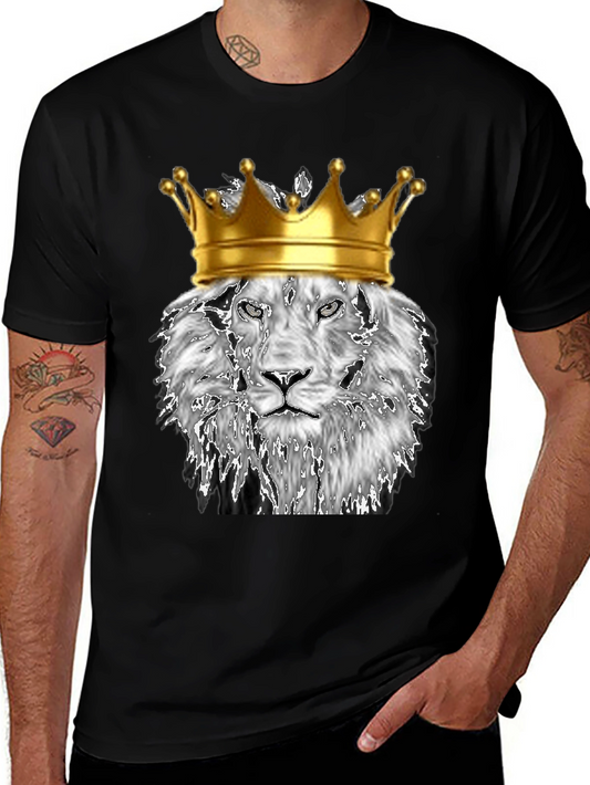 King Lion Graphic T-Shirt - Black