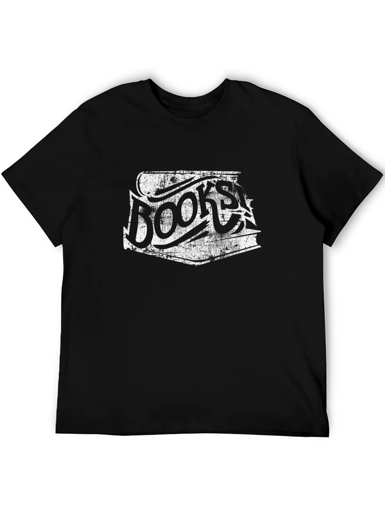 Books Distressed Graphic T-Shirt