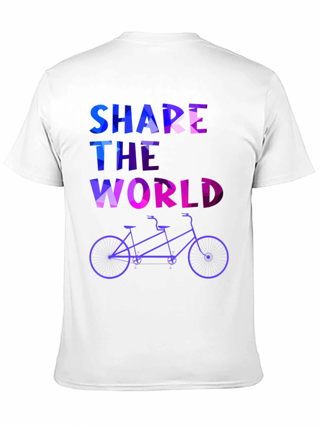 Share the World Tandem Bike Graphic Tee