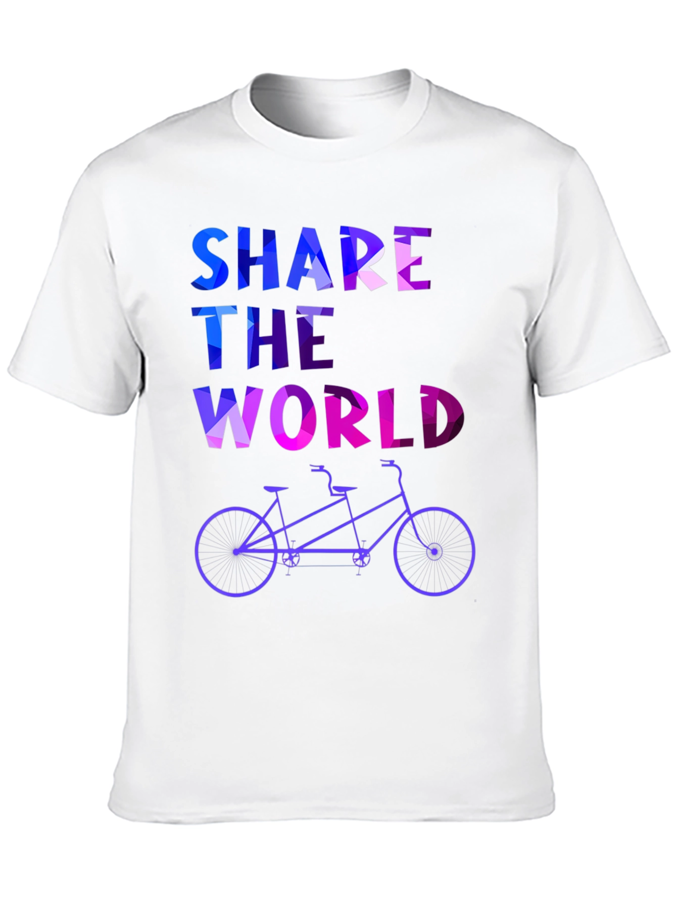 Share the World Tandem Bike Graphic Tee