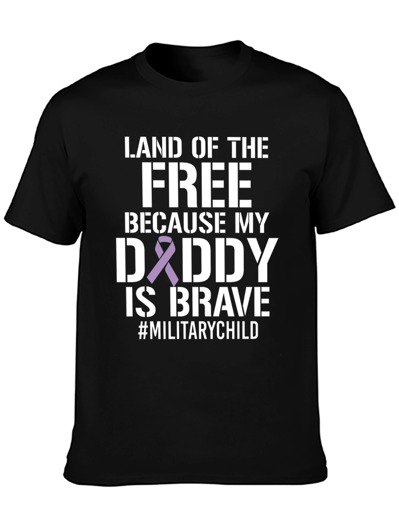 Land of the Free Military Child Graphic Tee