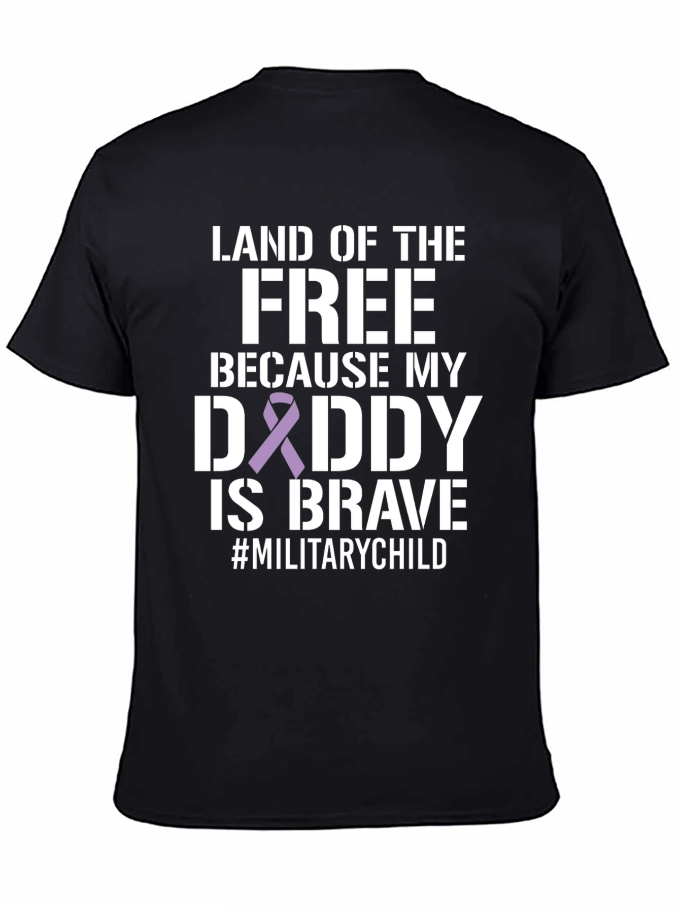 Land of the Free Military Child Graphic Tee