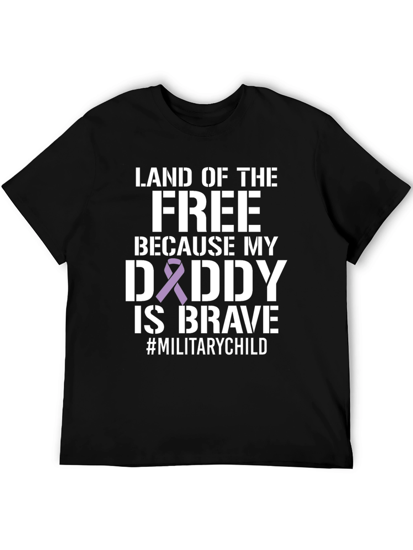 Land of the Free Military Child Graphic Tee