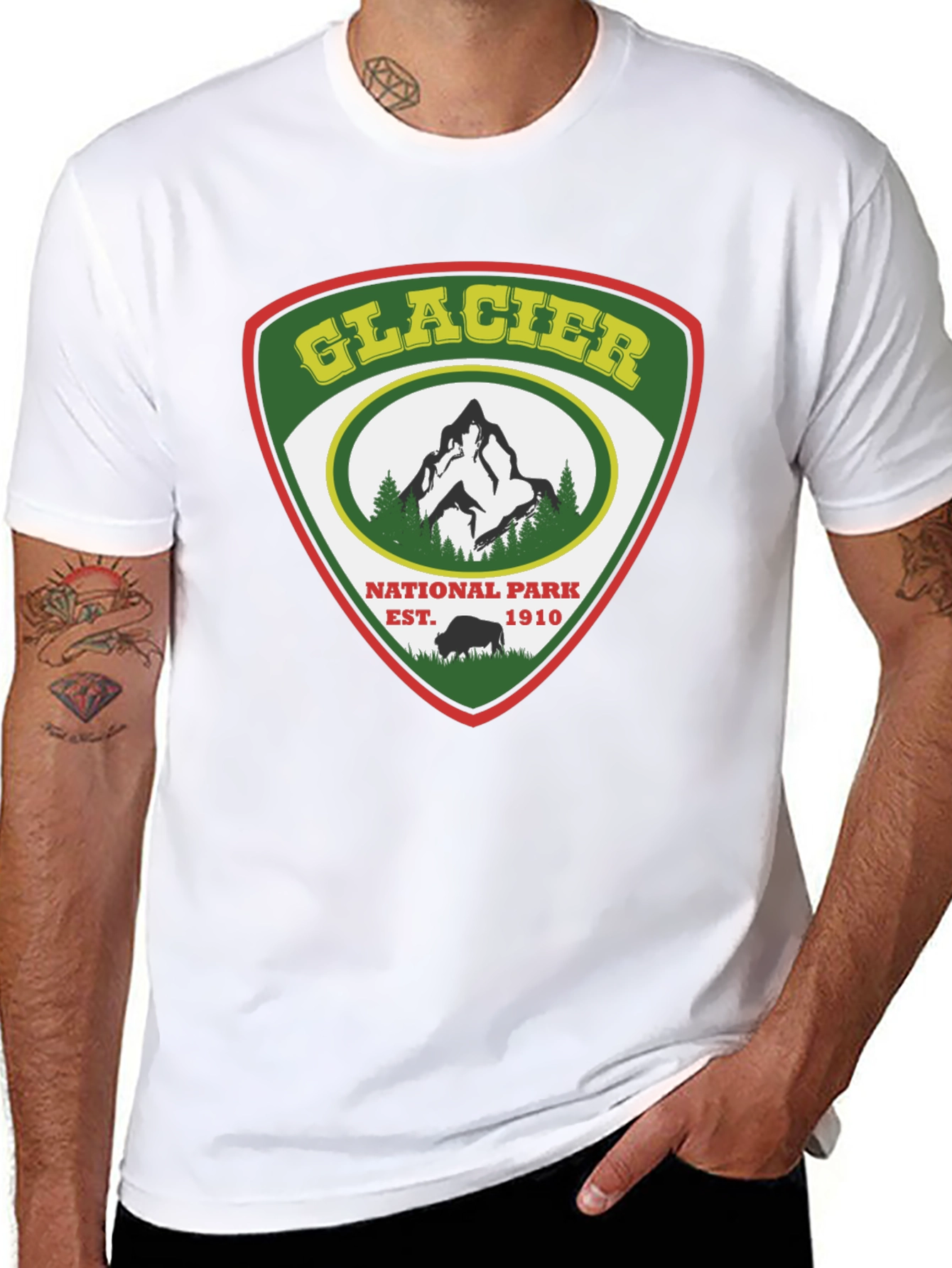 Glacier National Park Graphic T-Shirt