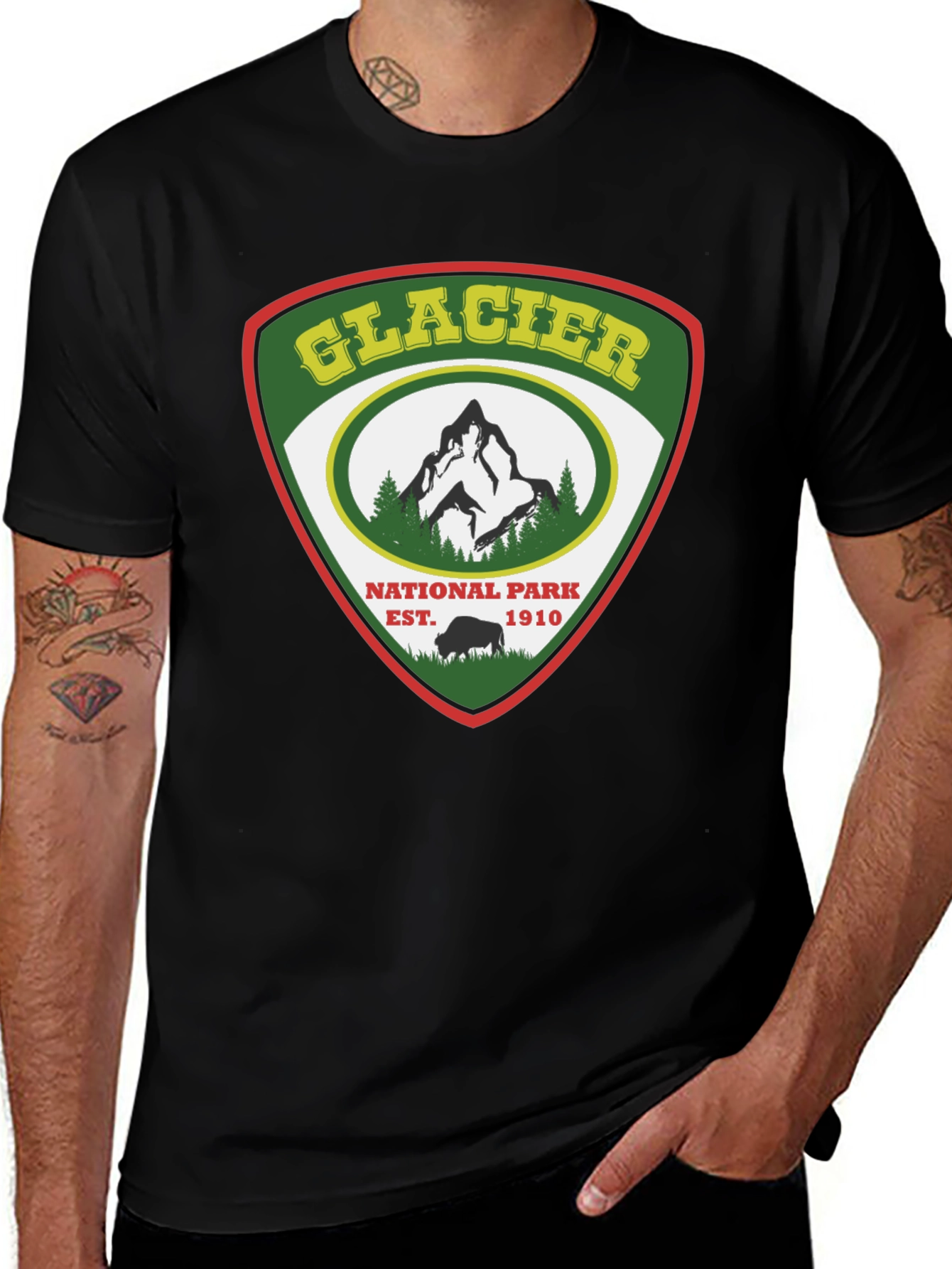 Glacier National Park Graphic T-Shirt