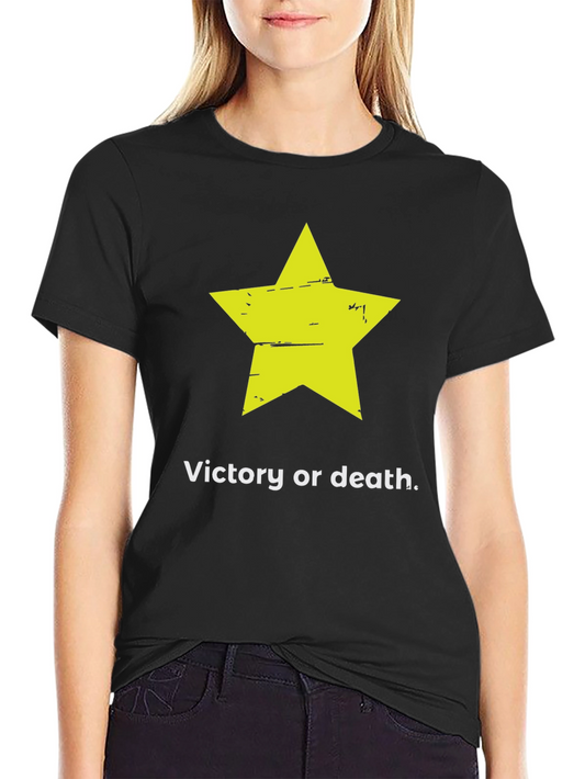 Victory or Death Star Graphic T-Shirt - Black