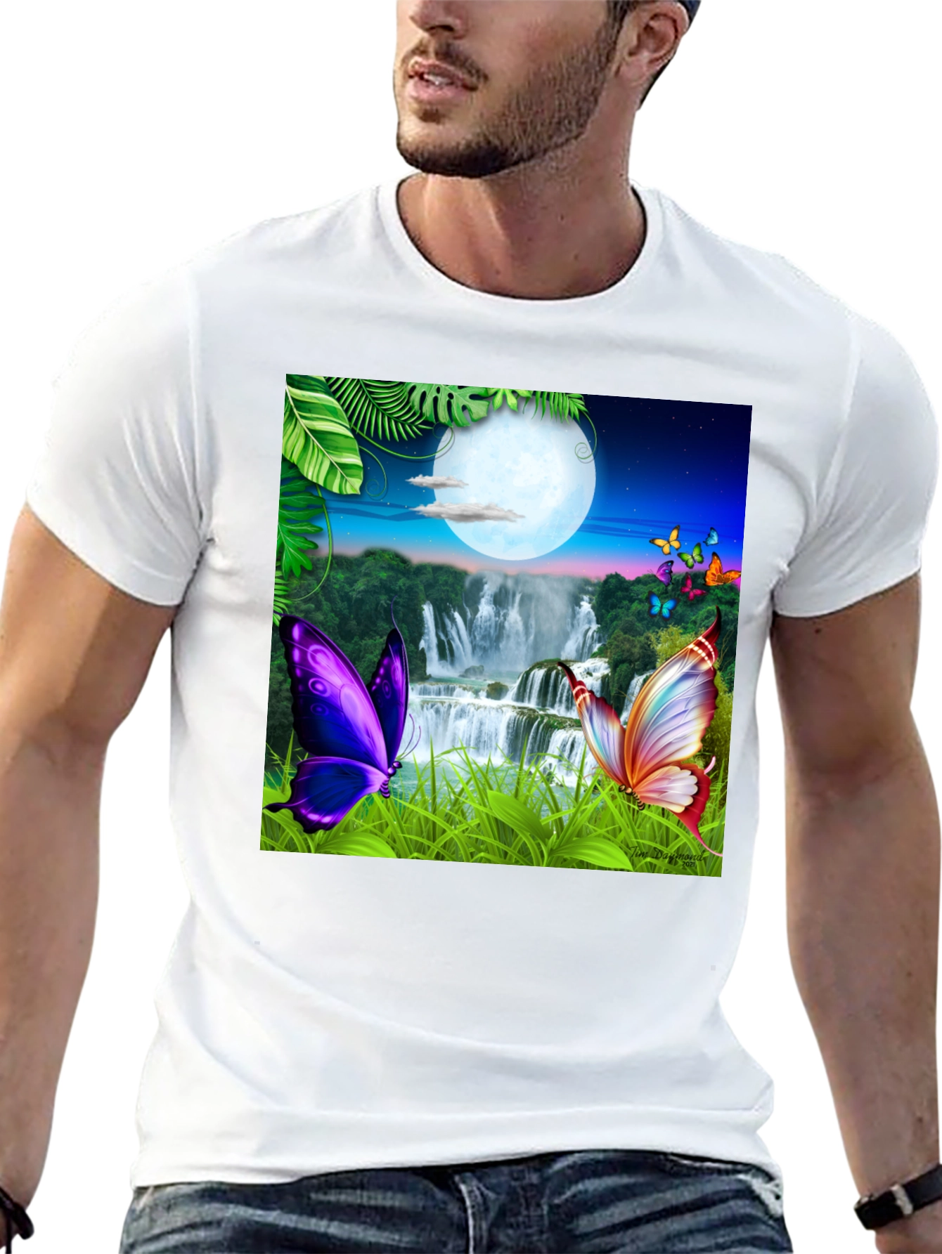 Butterfly Waterfall Graphic Tee