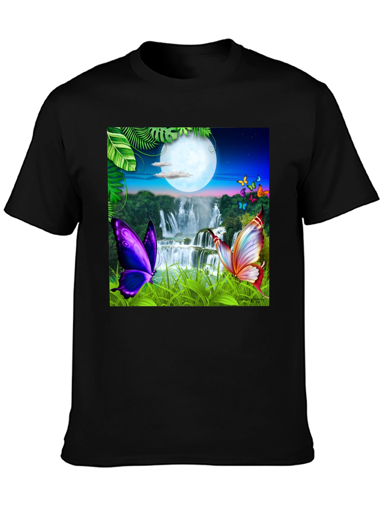 Butterfly Waterfall Graphic Tee