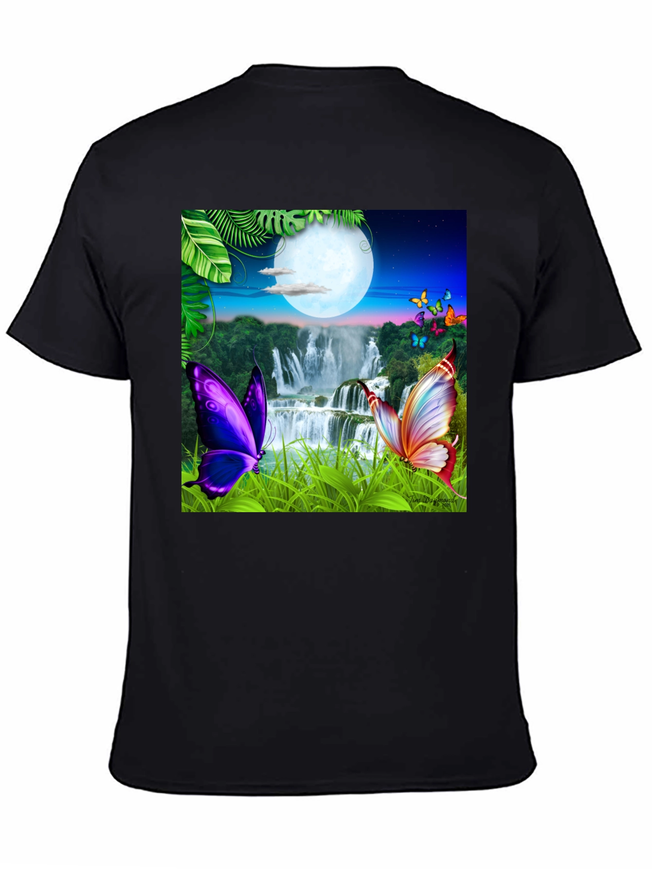 Butterfly Waterfall Graphic Tee