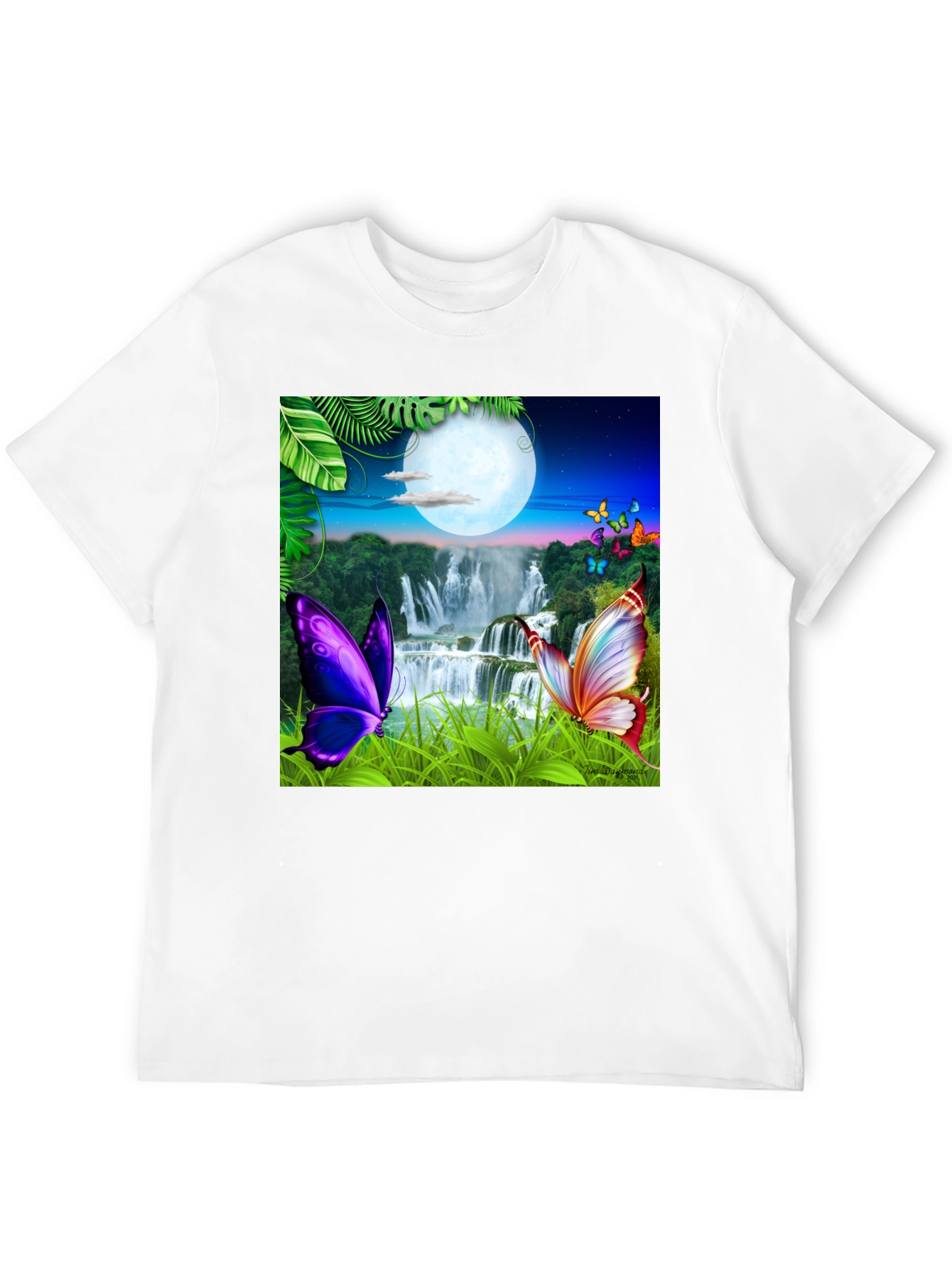 Butterfly Waterfall Graphic Tee