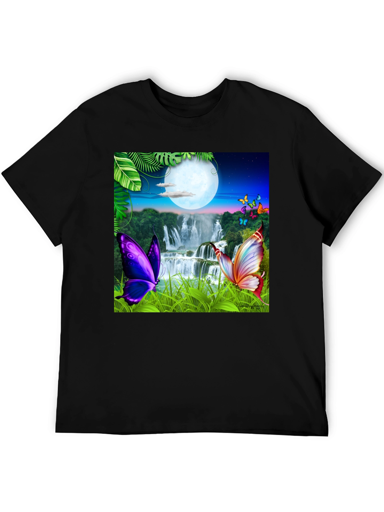 Butterfly Waterfall Graphic Tee