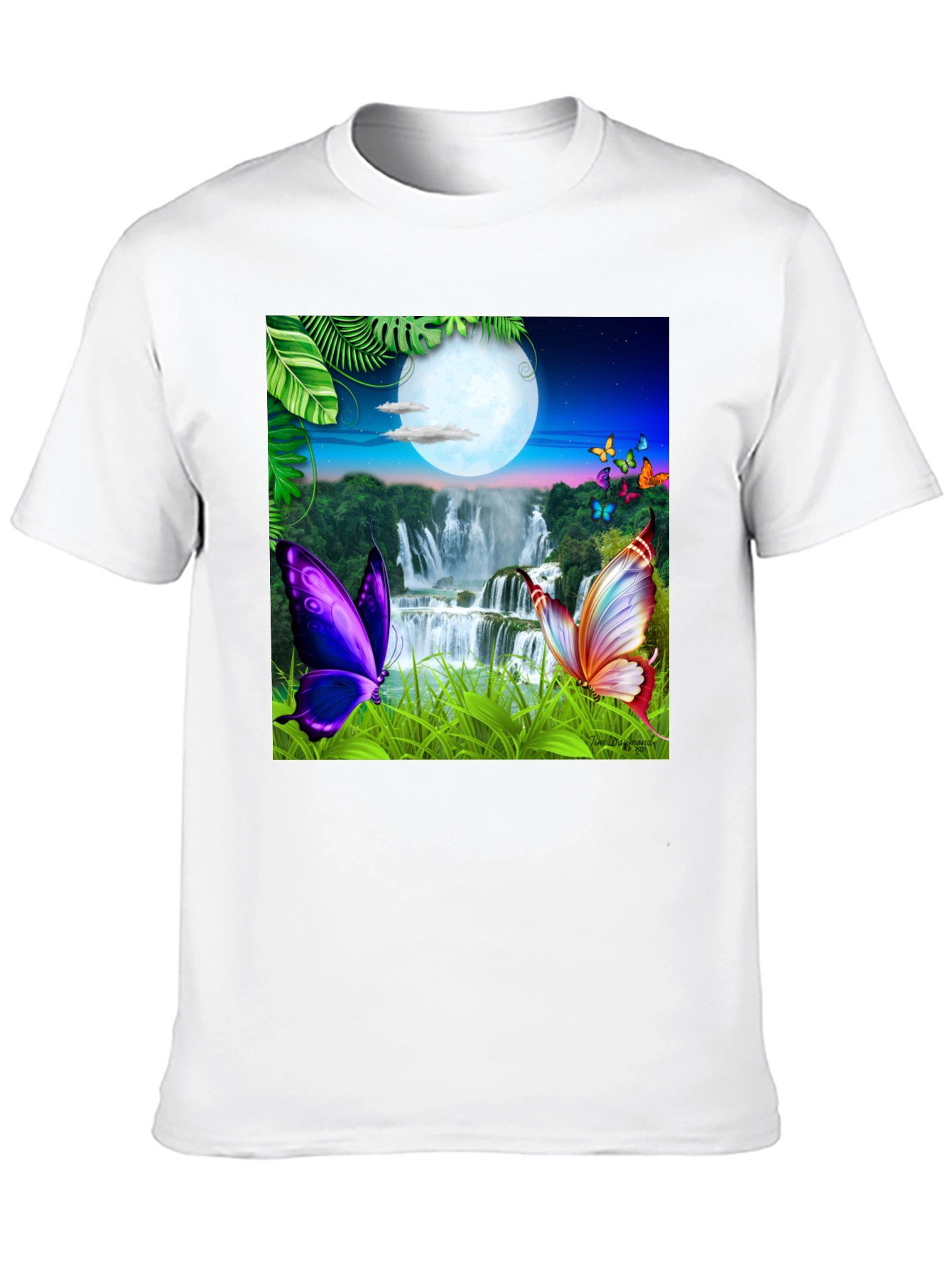 Butterfly Waterfall Graphic Tee