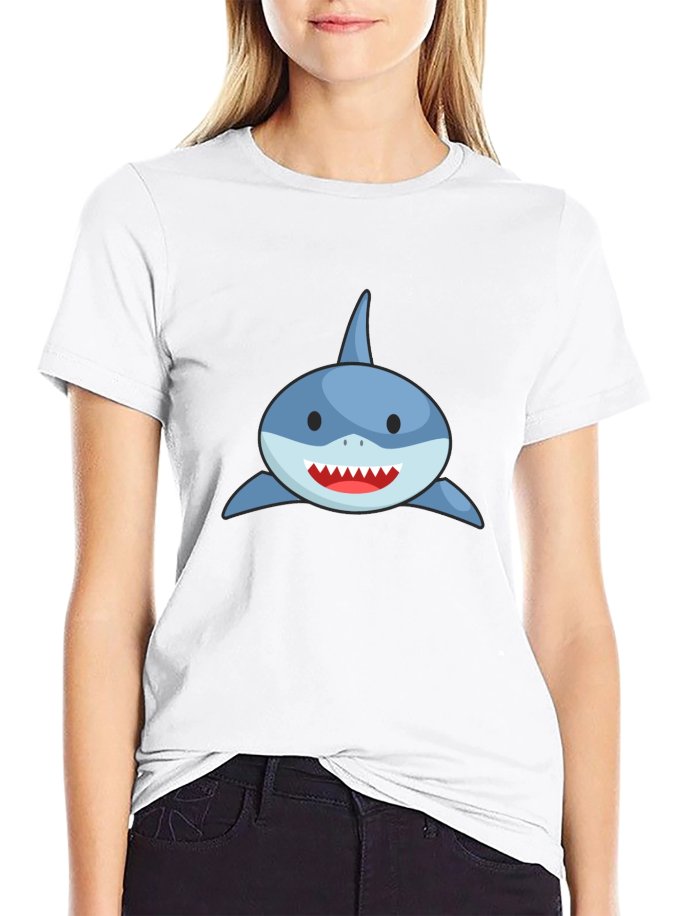 Shark Graphic Tee - Mens Black T-Shirt