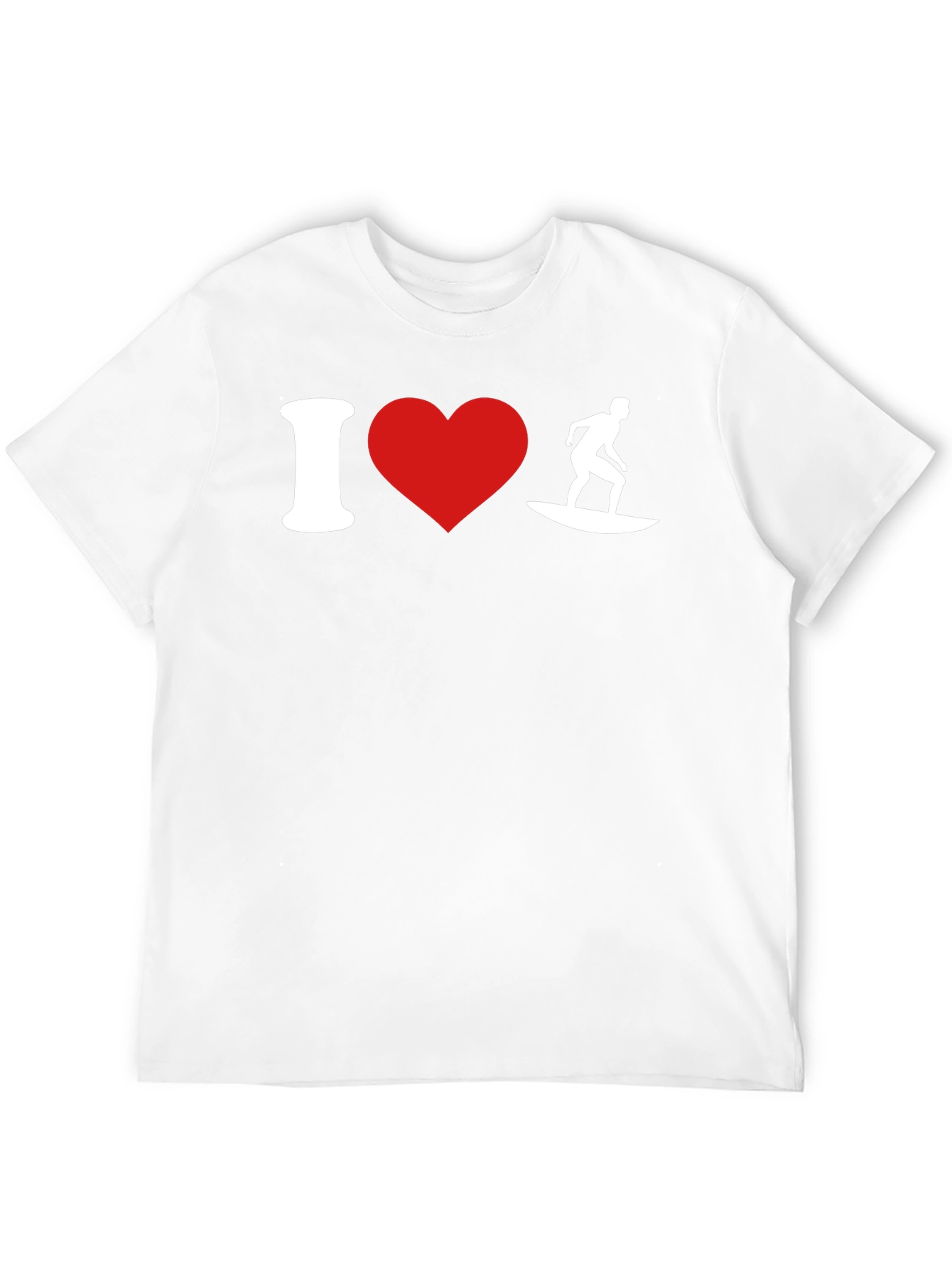 I Heart Surfing Black T-Shirt