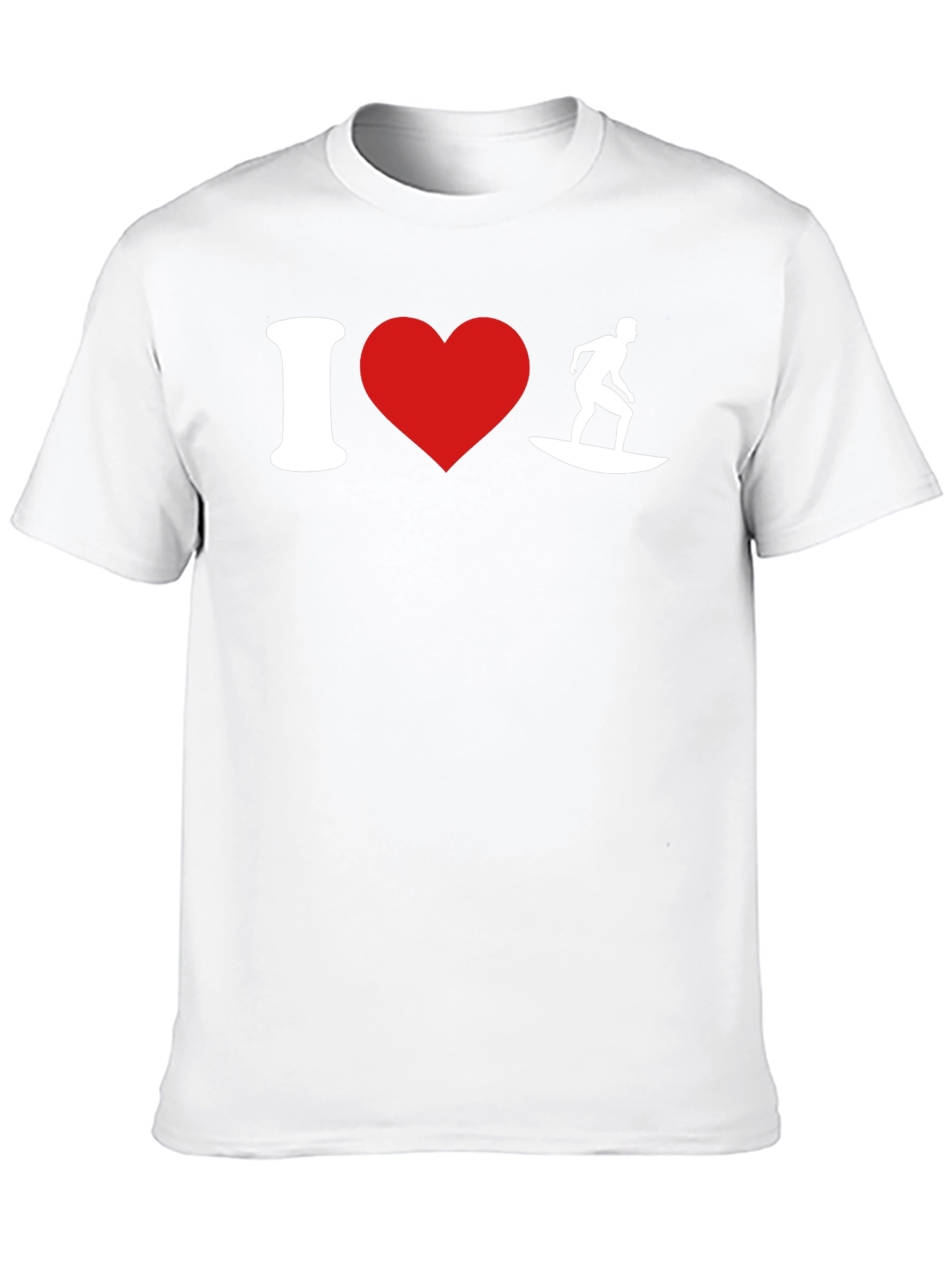 I Heart Surfing Black T-Shirt