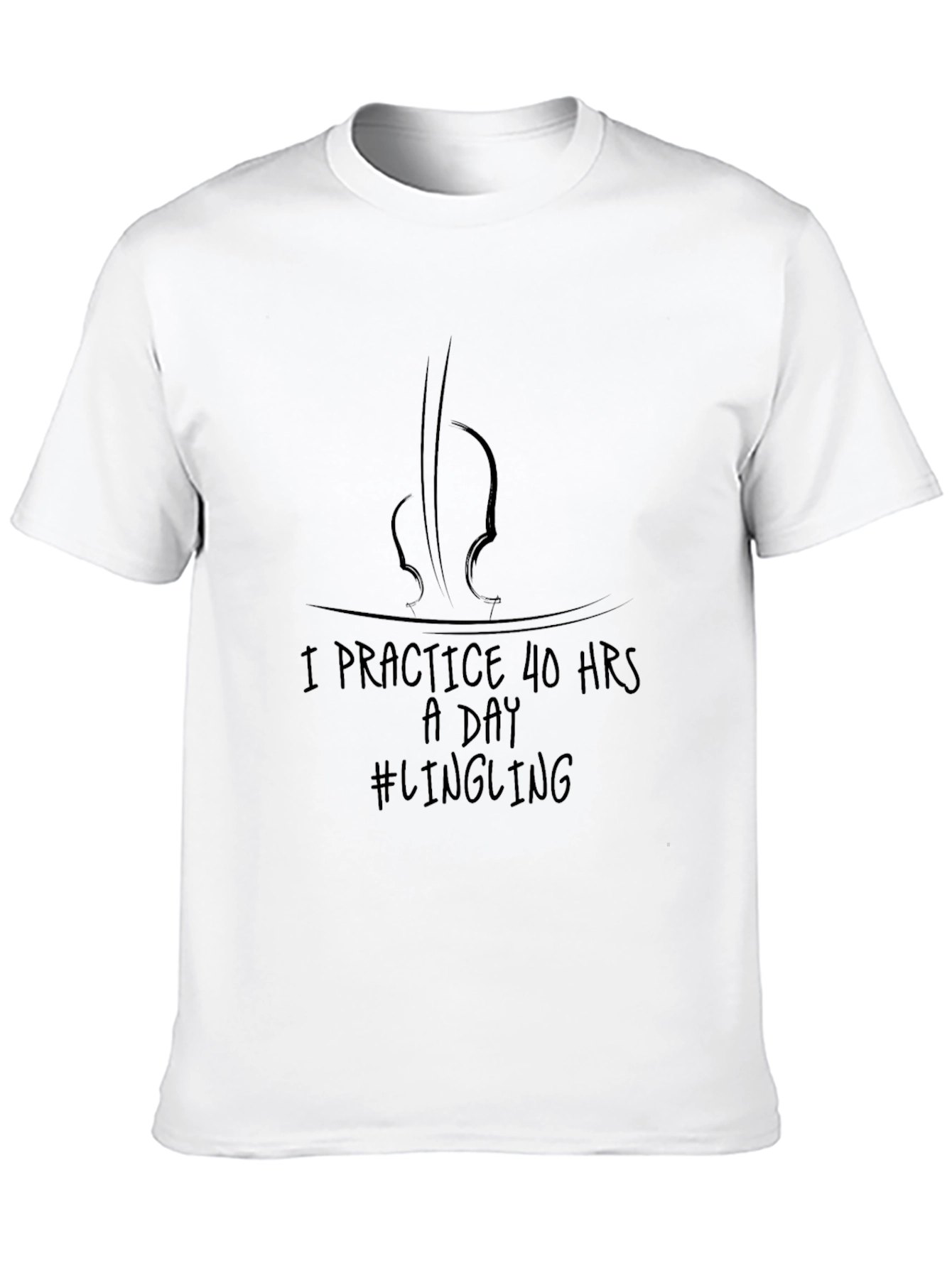 I Practice 40 Hours a Day Violinist T-Shirt