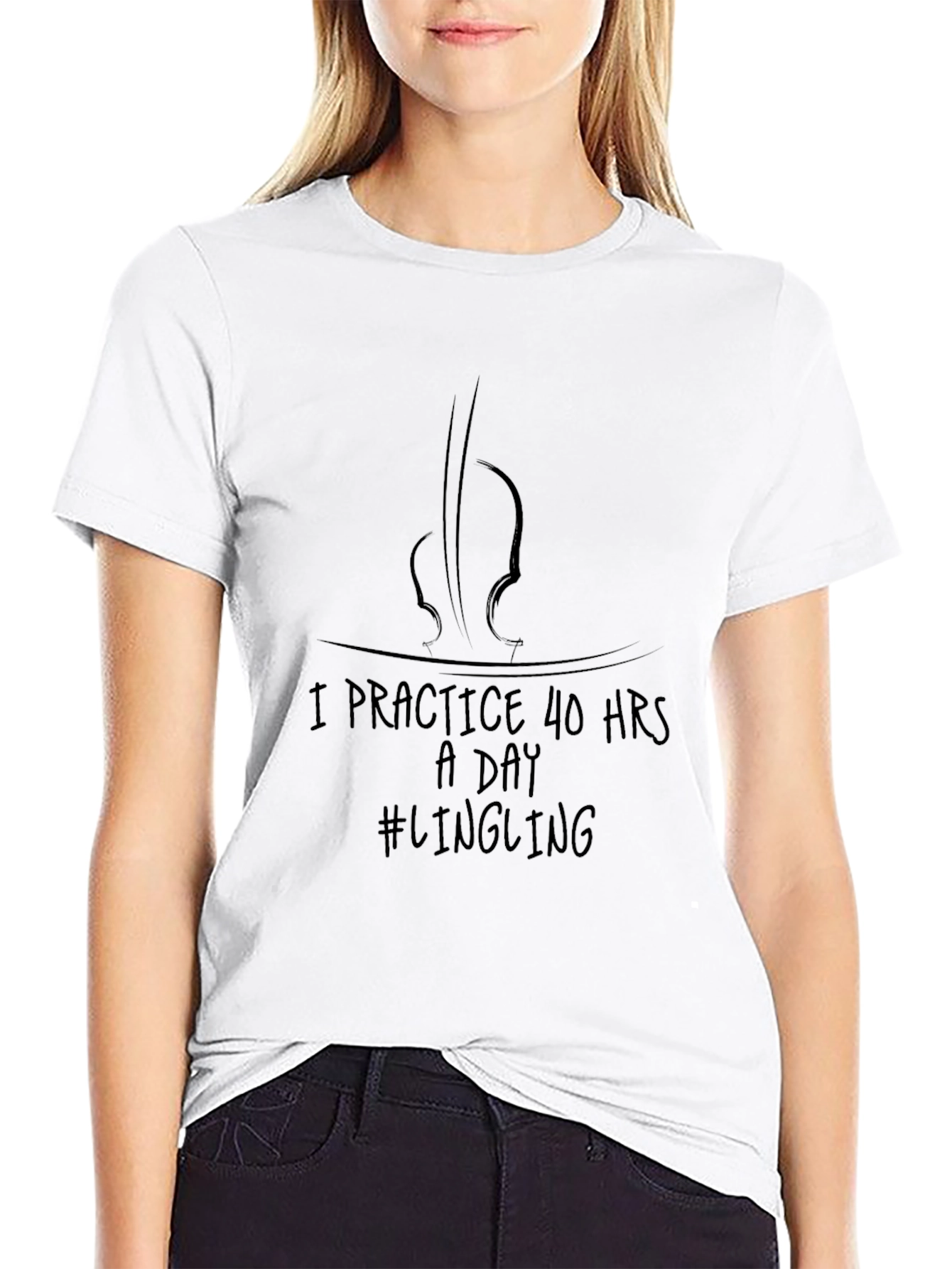 I Practice 40 Hours a Day Violinist T-Shirt