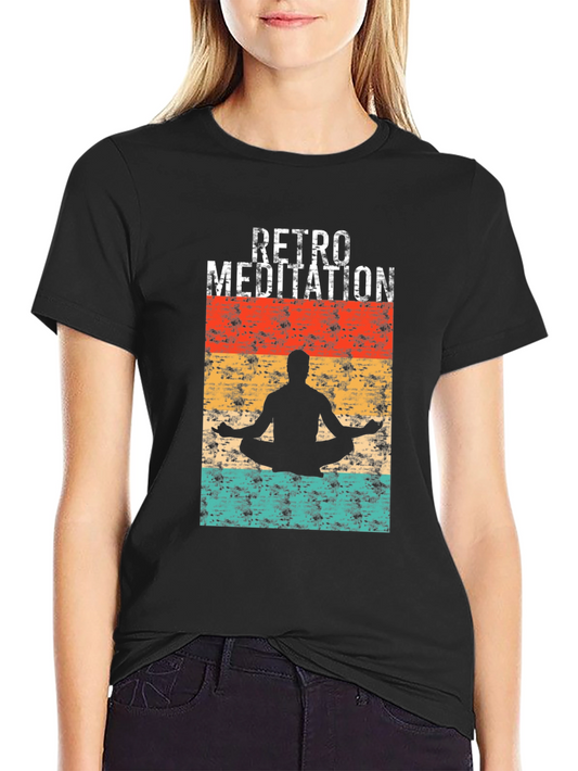 Retro Meditation T-Shirt - Relaxed Fit