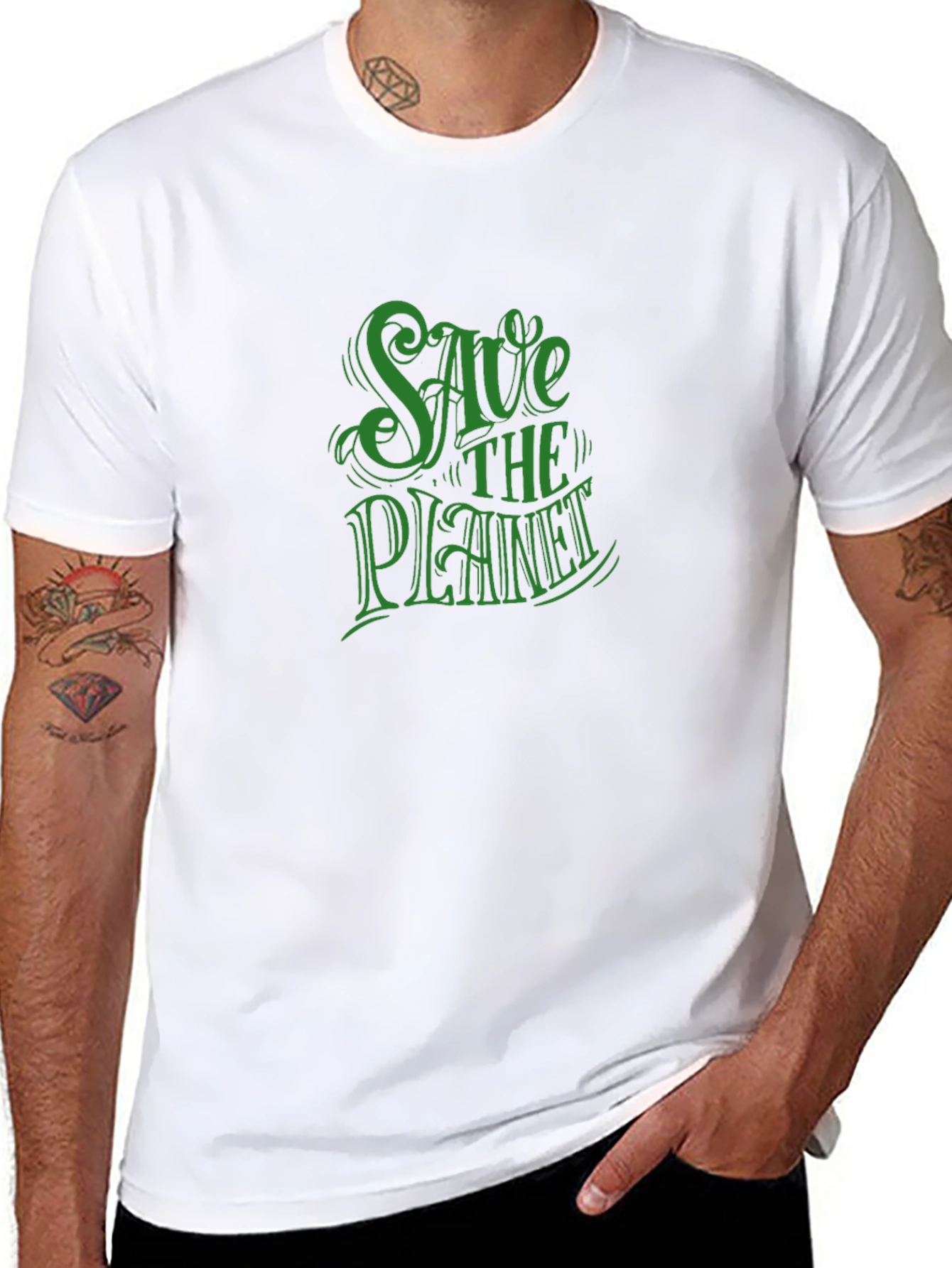 Save the Planet Graphic Tee - Eco-Friendly Statement Shirt