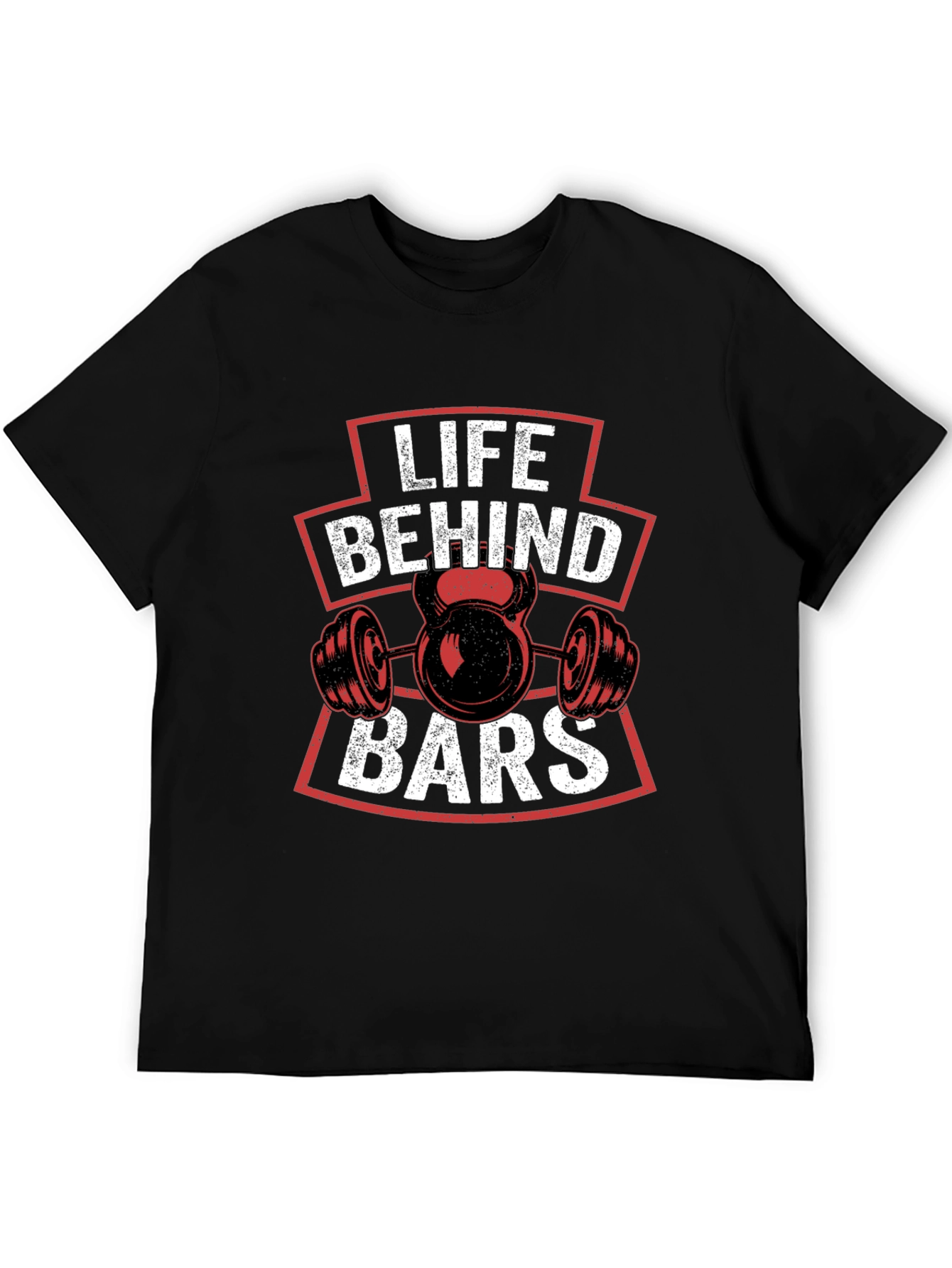Life Behind Bars Gym T-Shirt Workout Fitness Tee