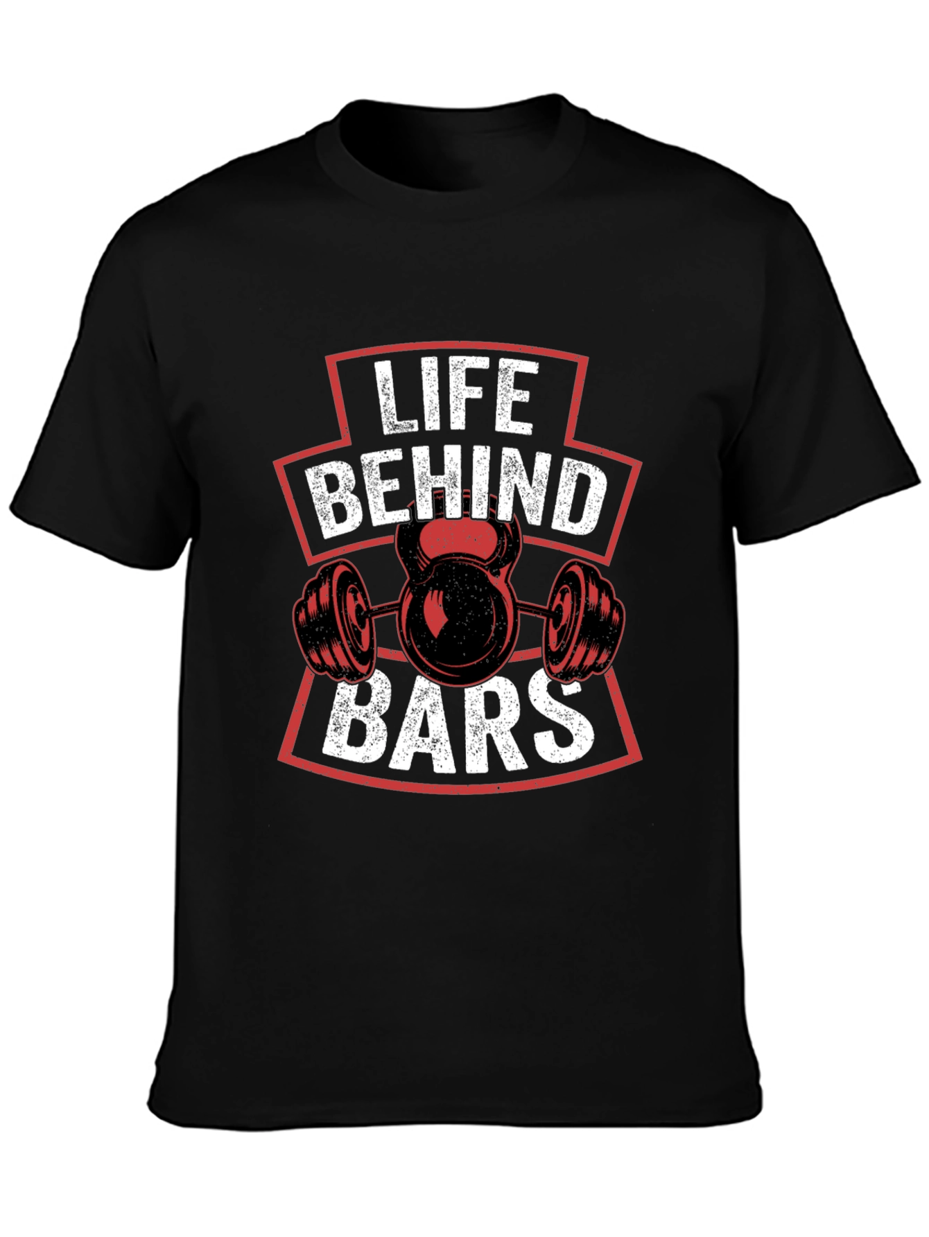 Life Behind Bars Gym T-Shirt Workout Fitness Tee
