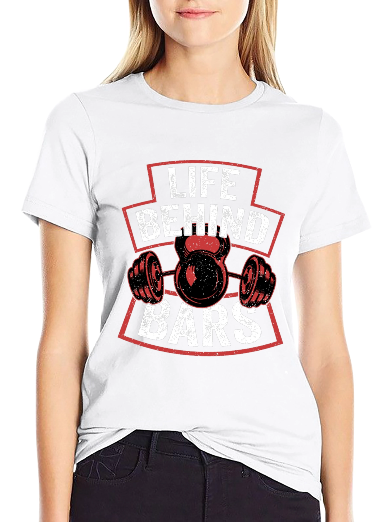 Life Behind Bars Gym T-Shirt Workout Fitness Tee