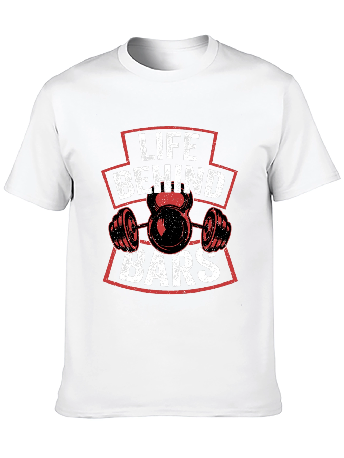 Life Behind Bars Gym T-Shirt Workout Fitness Tee