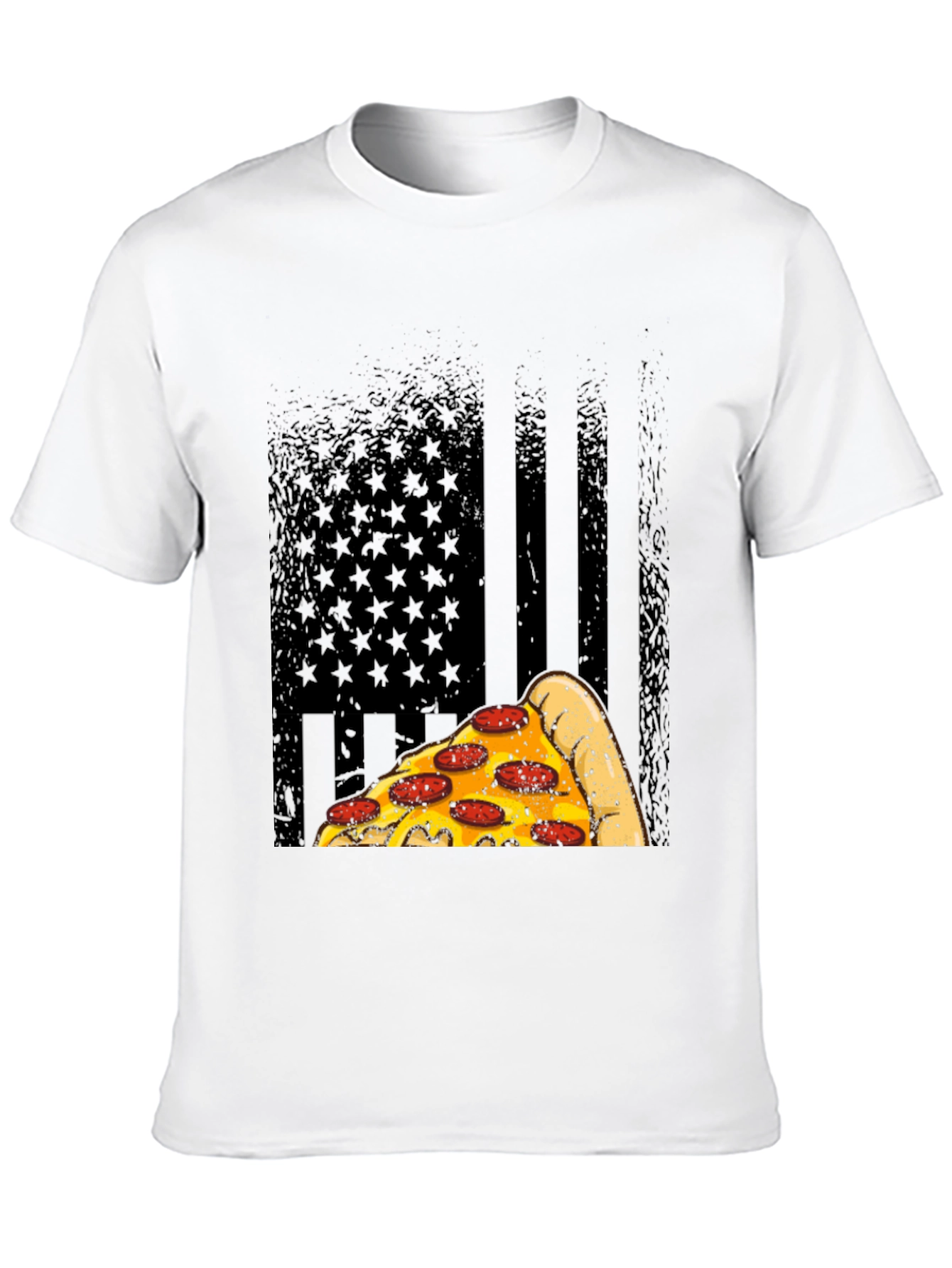 Pizza Flag Graphic T-Shirt