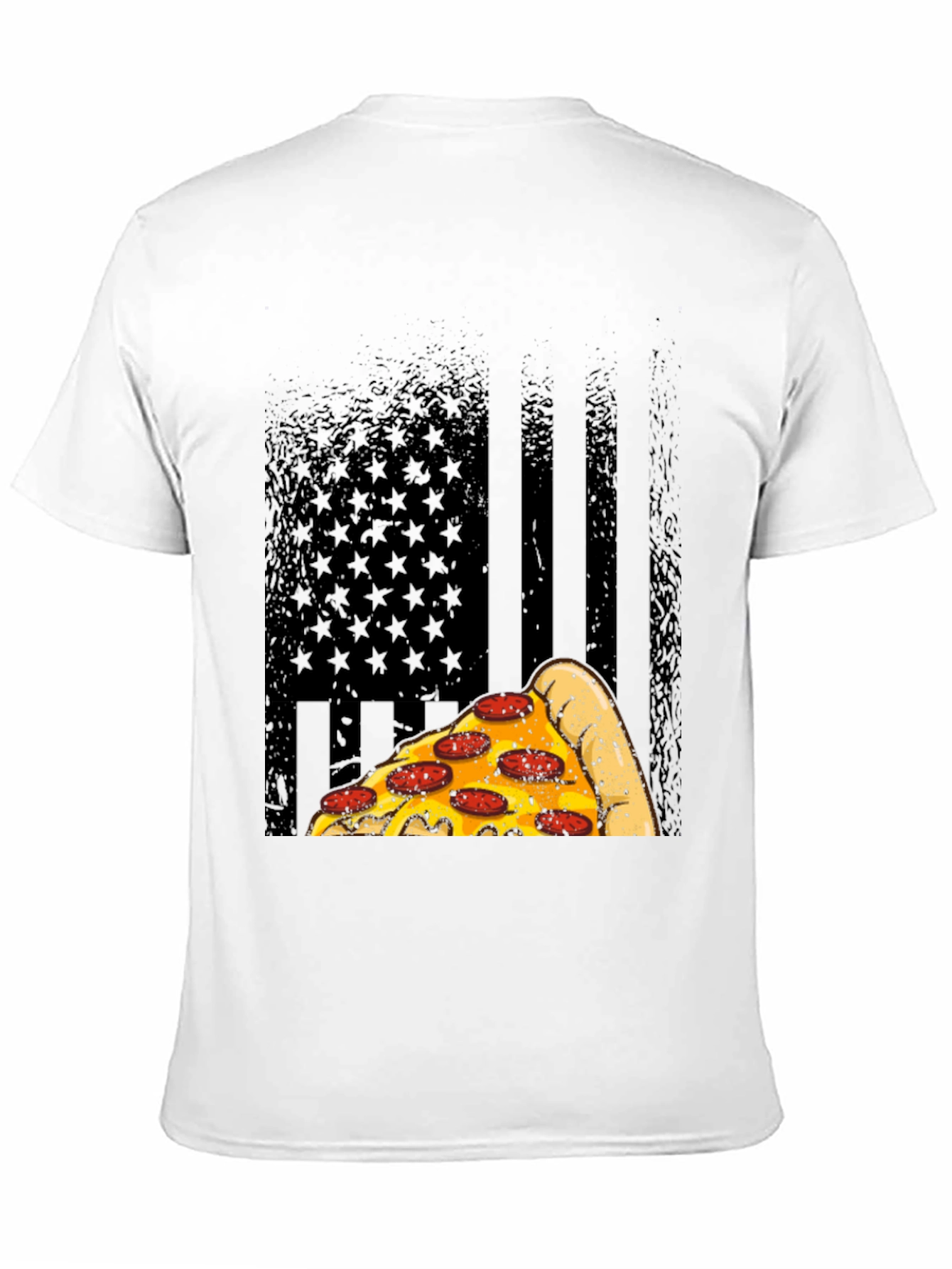 Pizza Flag Graphic T-Shirt