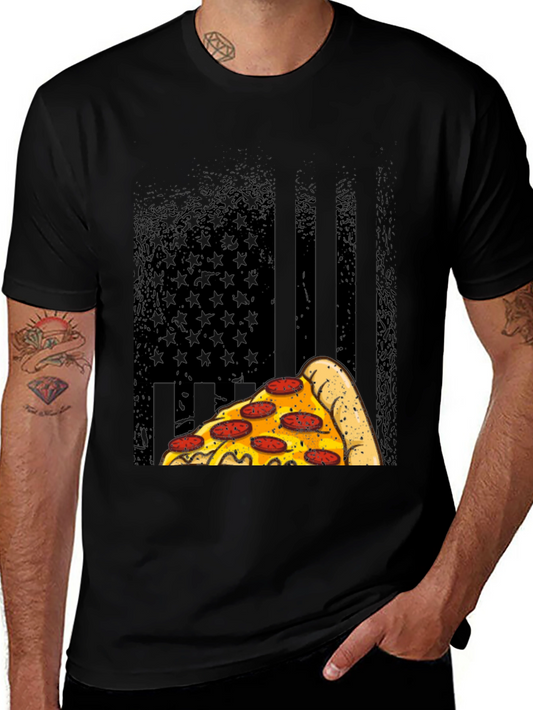 Pizza Flag Graphic T-Shirt