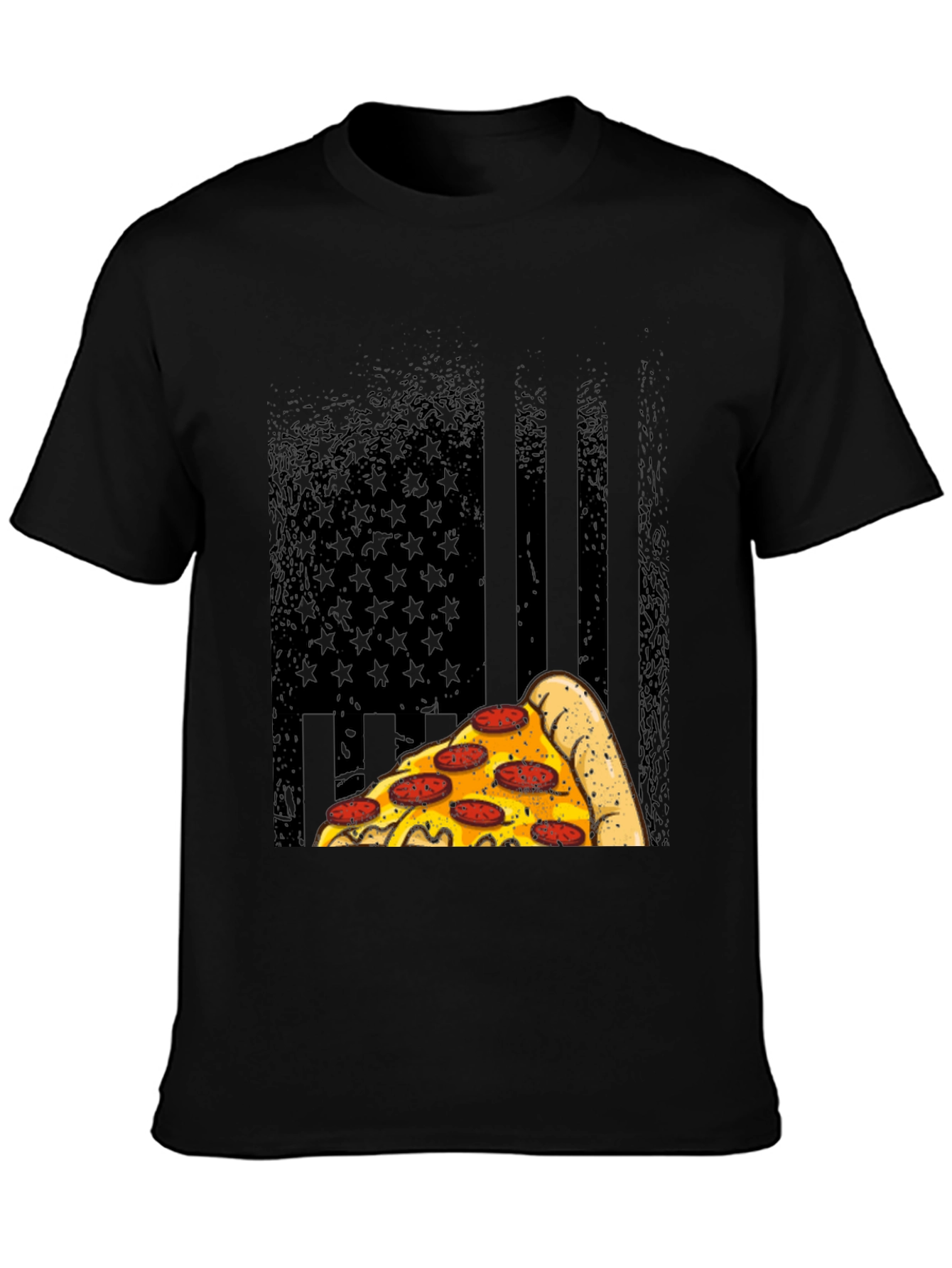 Pizza Flag Graphic T-Shirt