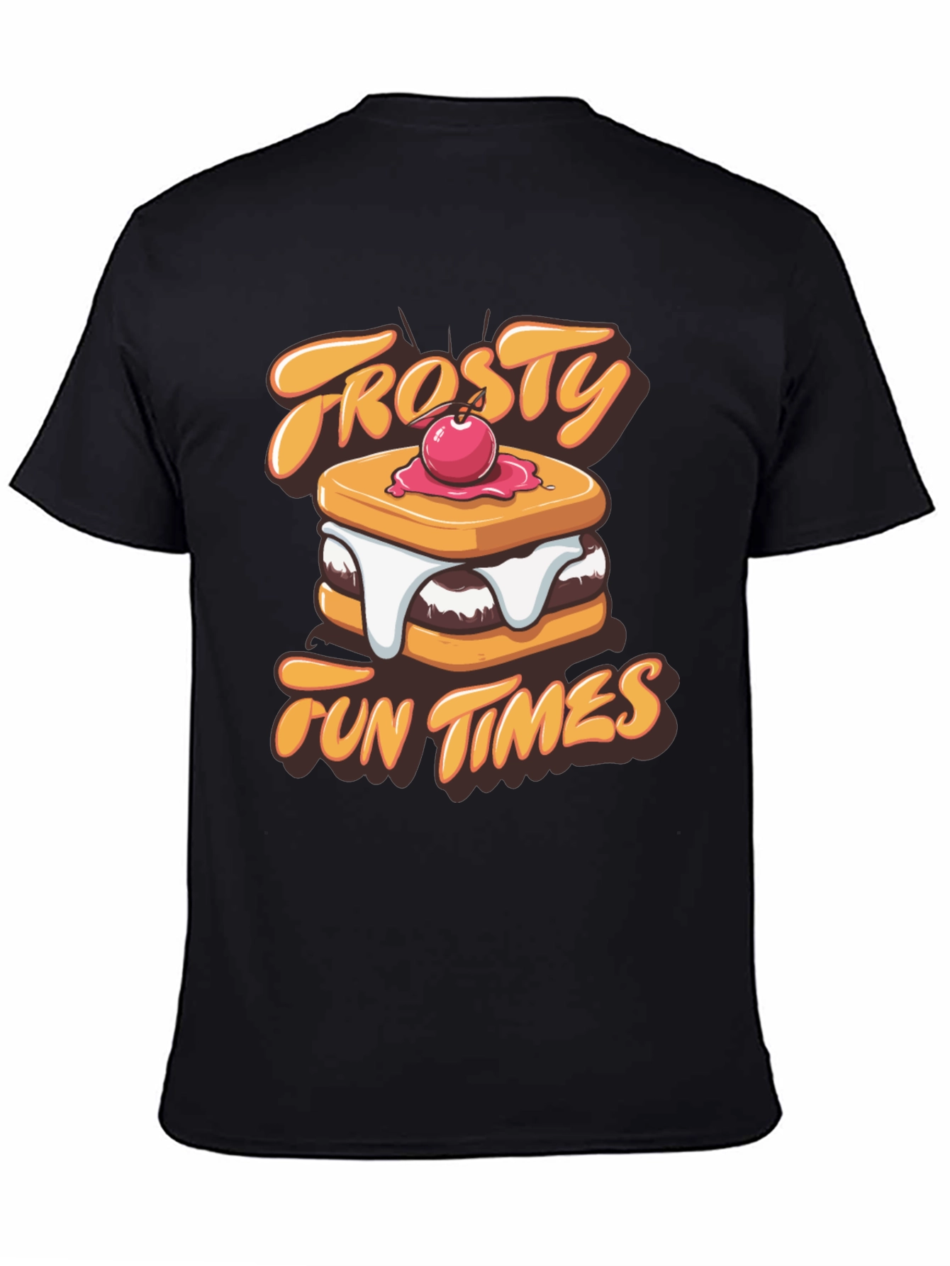 Frosty Fun Times Black Graphic T-Shirt