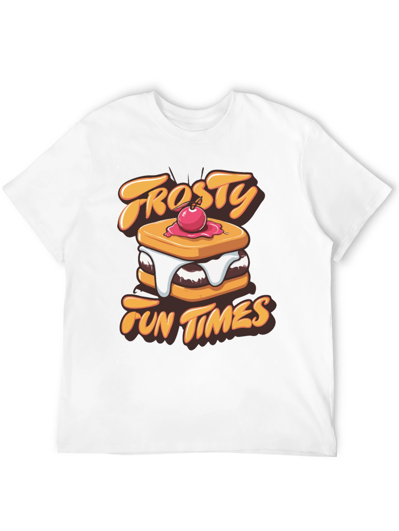 Frosty Fun Times Black Graphic T-Shirt