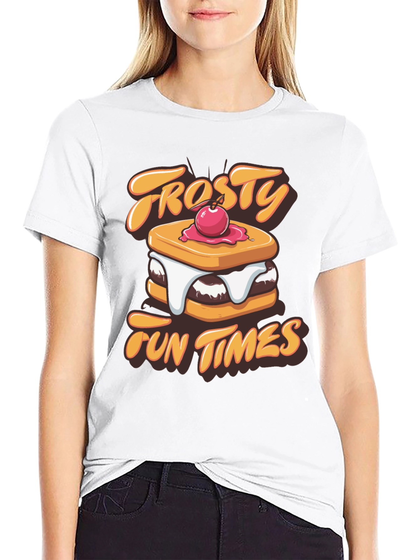 Frosty Fun Times Black Graphic T-Shirt