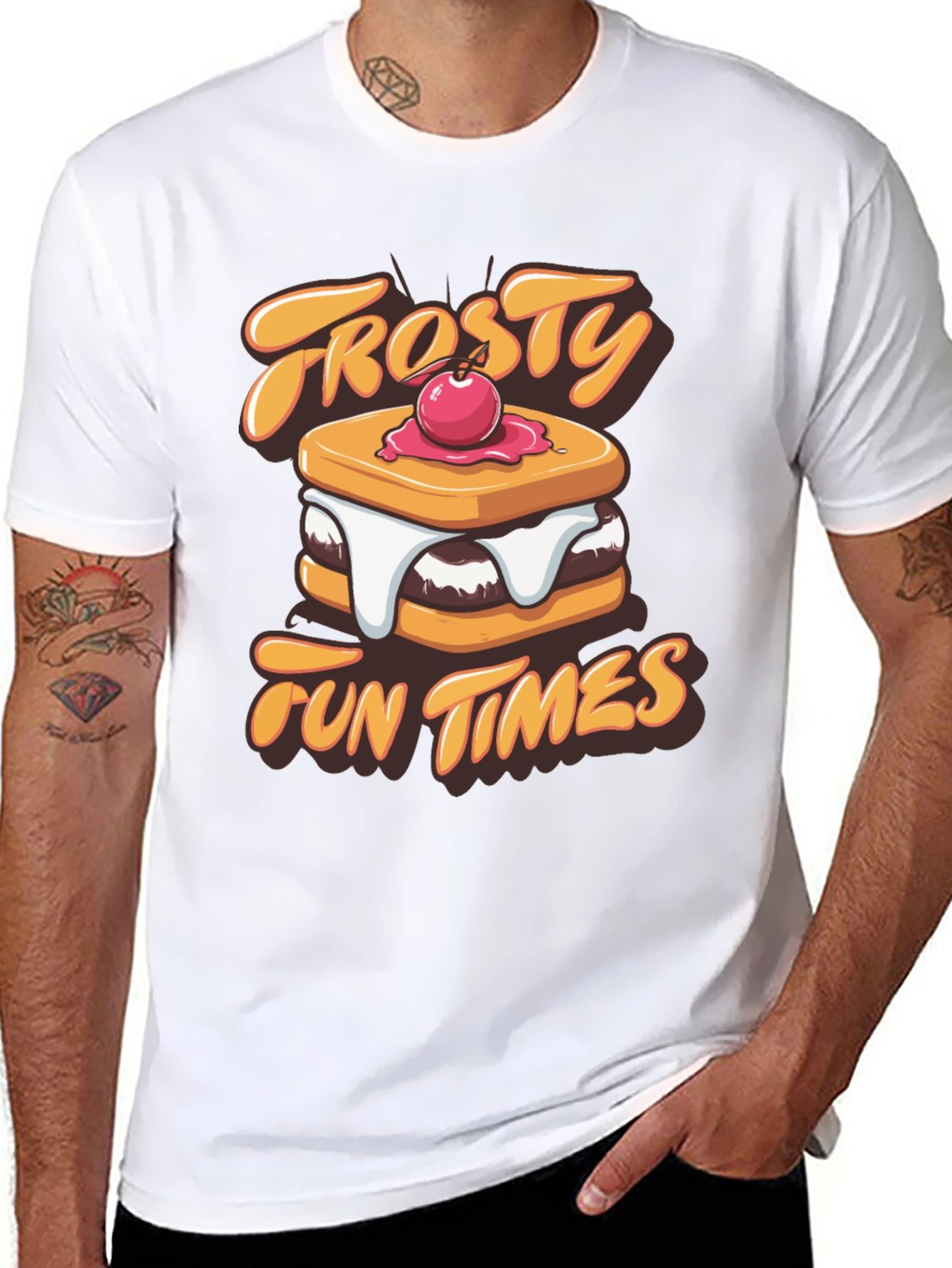 Frosty Fun Times Black Graphic T-Shirt