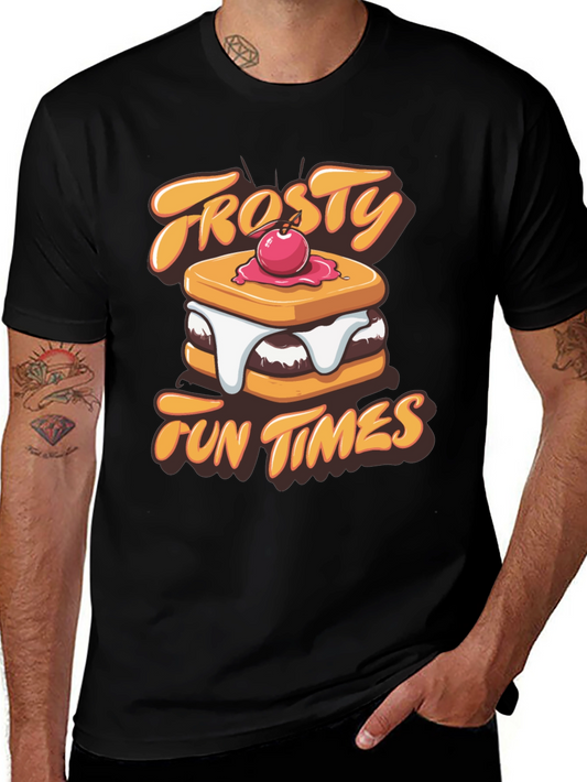 Frosty Fun Times Black Graphic T-Shirt