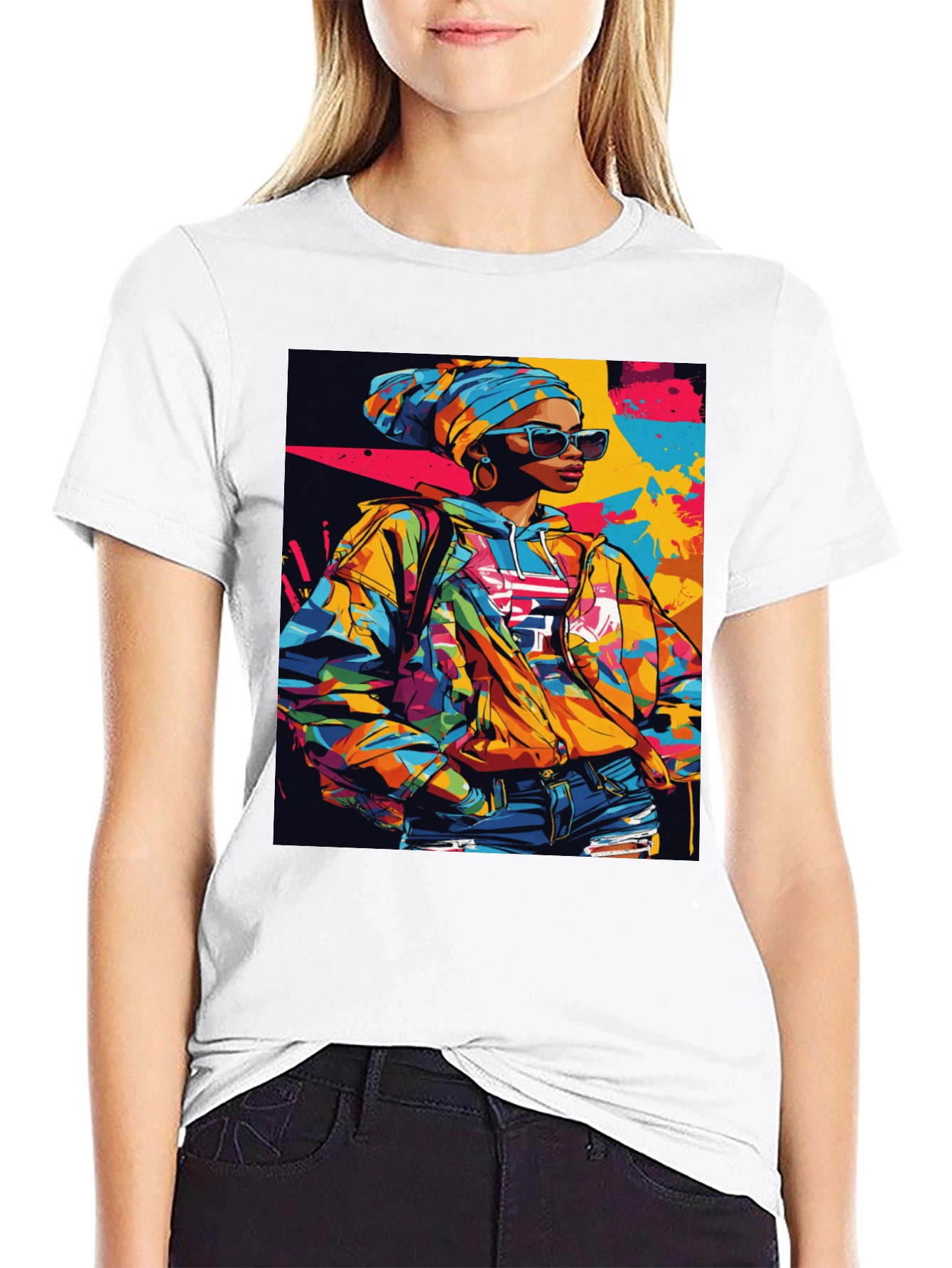 Vibrant Afro-Inspired Graphic Tee - Stylish Streetwear