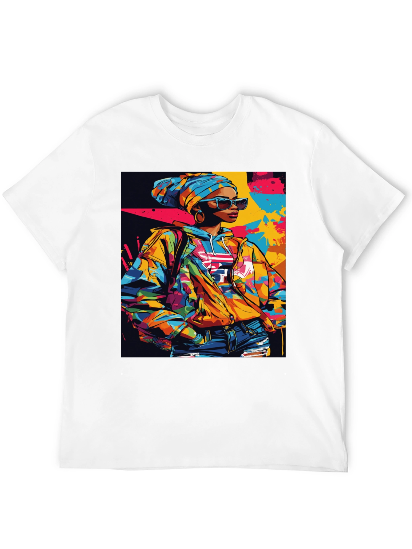 Vibrant Afro-Inspired Graphic Tee - Stylish Streetwear