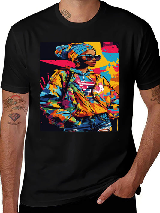 Vibrant Afro-Inspired Graphic Tee - Stylish Streetwear
