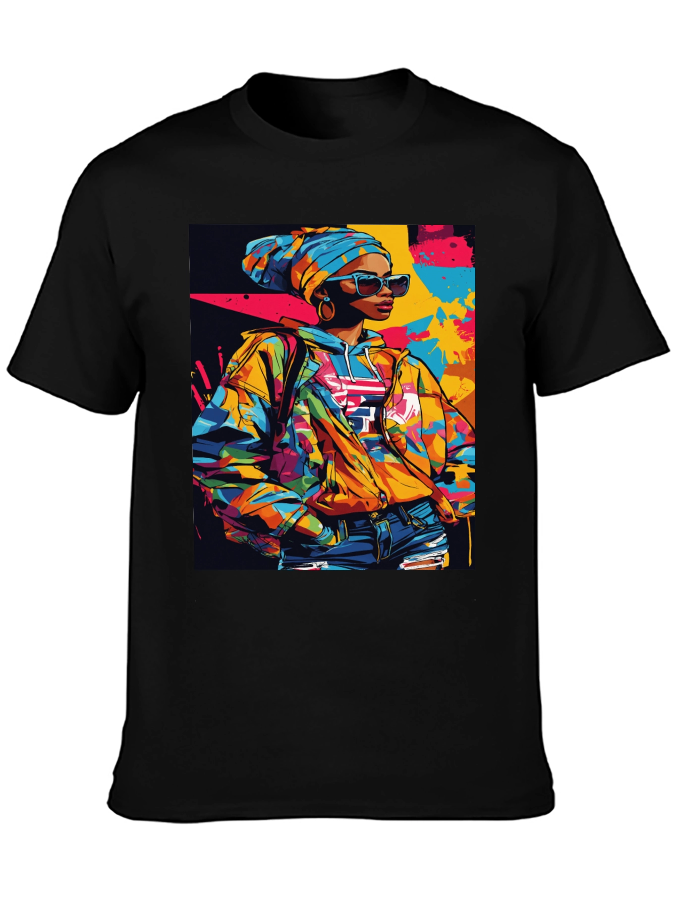 Vibrant Afro-Inspired Graphic Tee - Stylish Streetwear