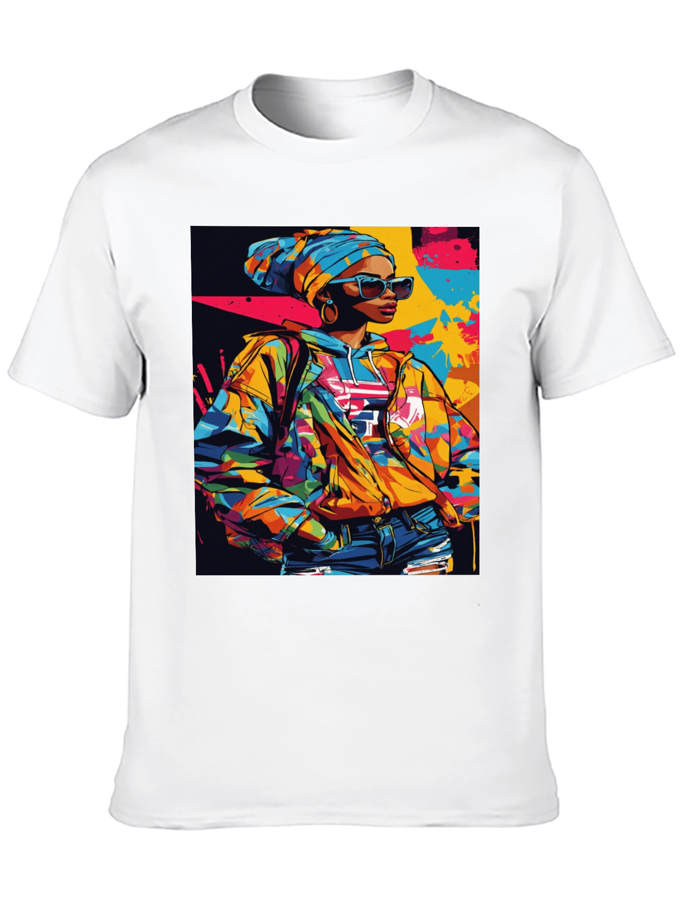 Vibrant Afro-Inspired Graphic Tee - Stylish Streetwear
