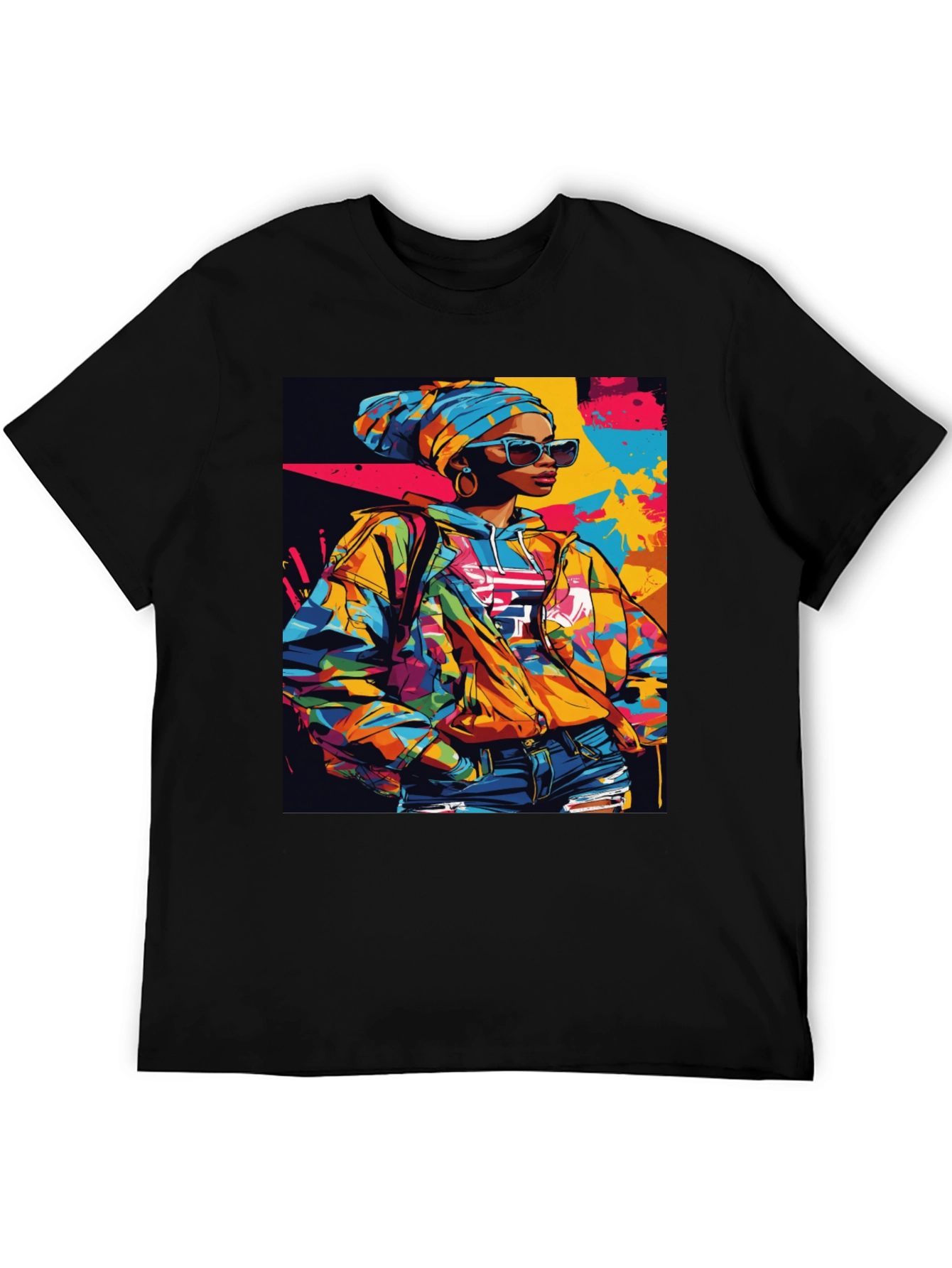 Vibrant Afro-Inspired Graphic Tee - Stylish Streetwear