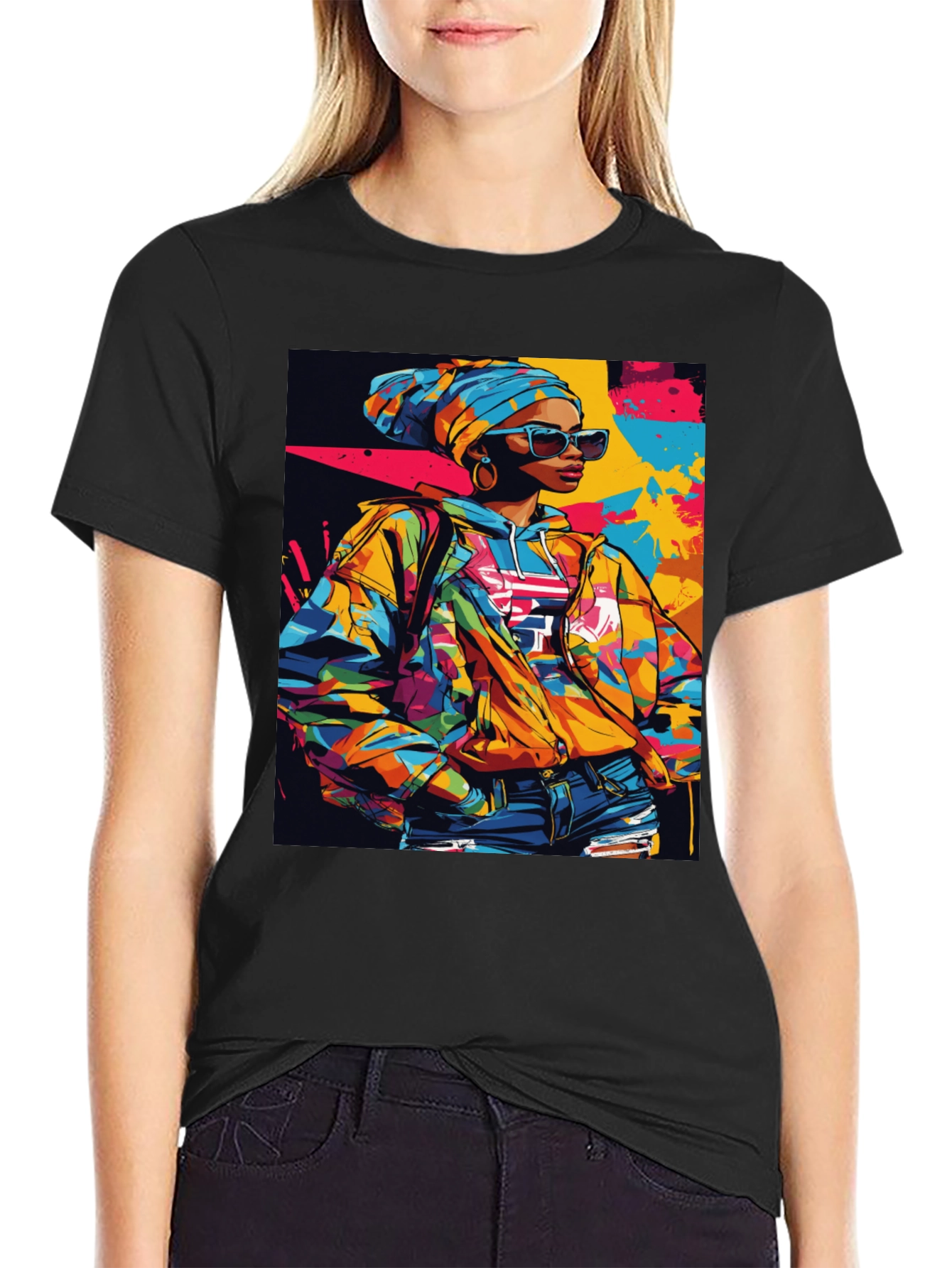 Vibrant Afro-Inspired Graphic Tee - Stylish Streetwear