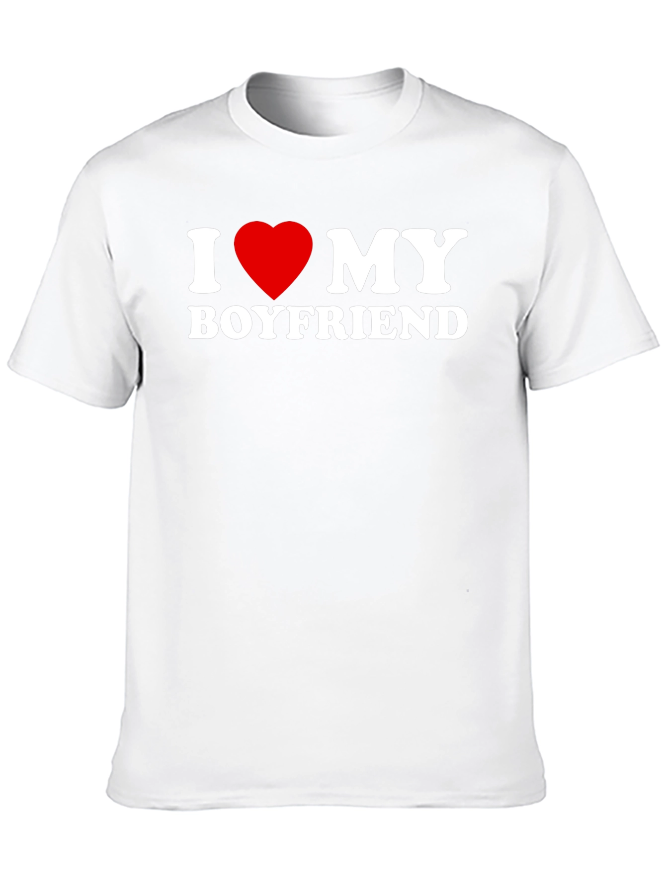 I Heart My Boyfriend Black T-Shirt