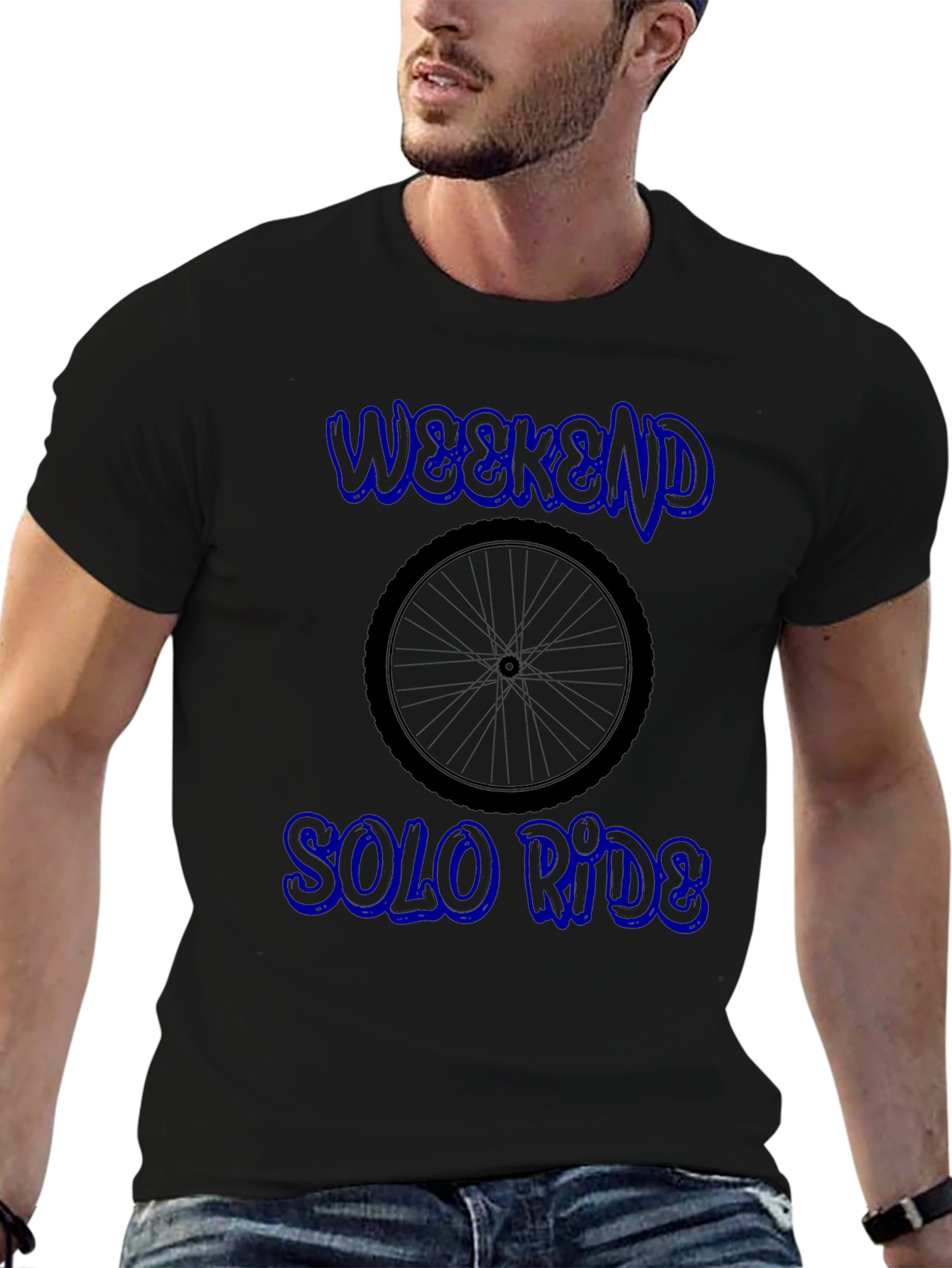 Weekend Solo Ride Black T-Shirt