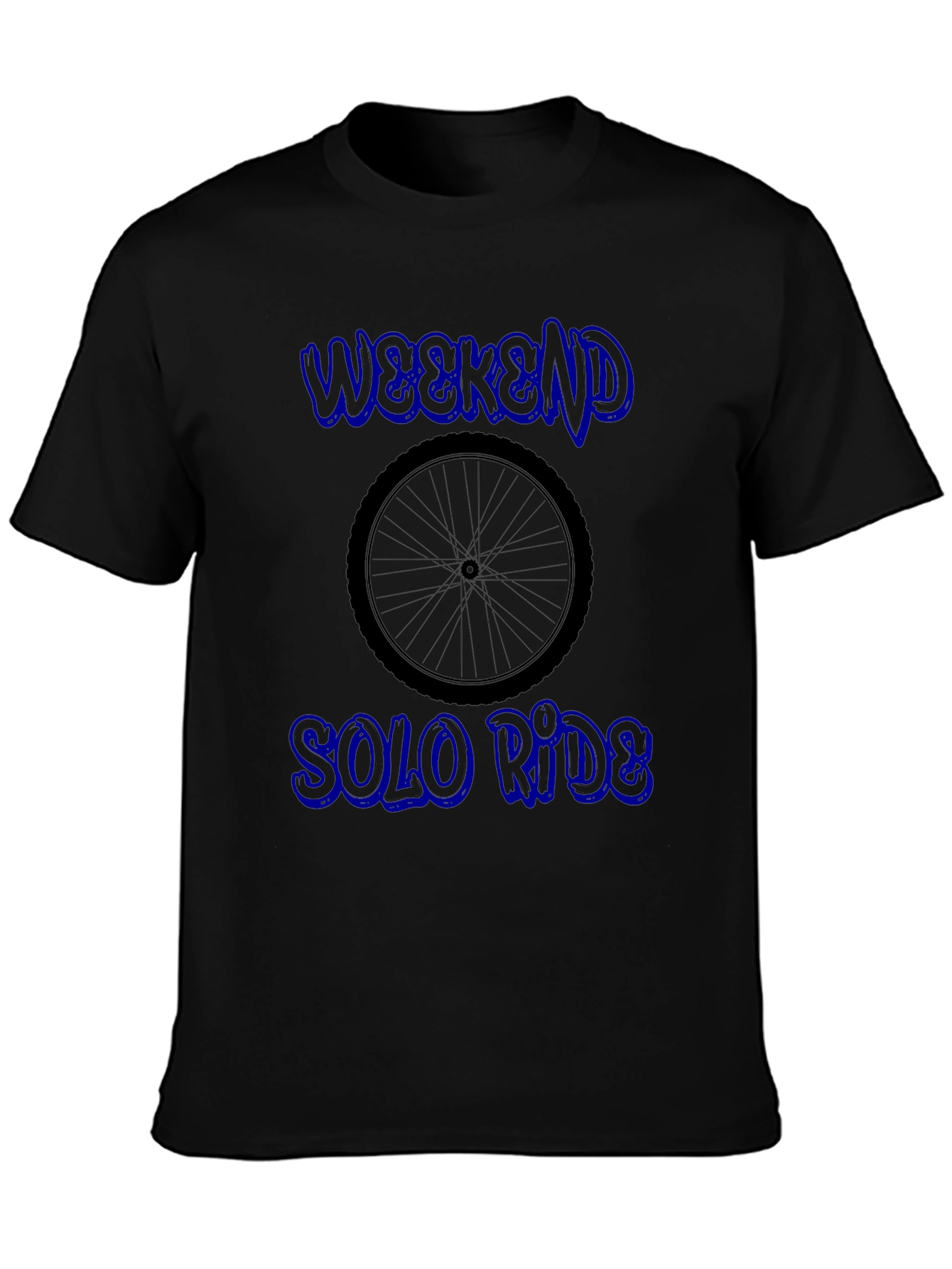 Weekend Solo Ride Black T-Shirt