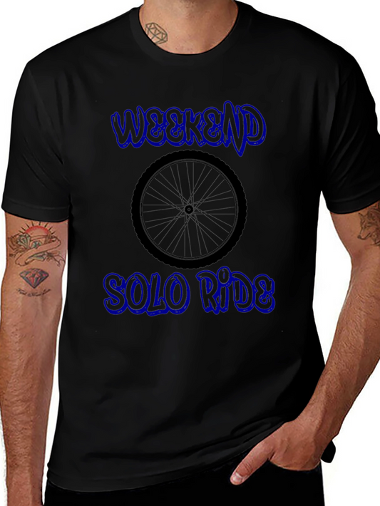 Weekend Solo Ride Black T-Shirt